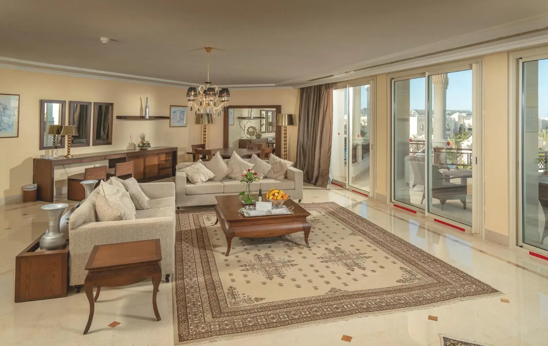 Living room in Hasdrubal Prestige Thalassa & Spa Djerba Living room in Hasdrubal Prestige Thalassa & Spa Djerba