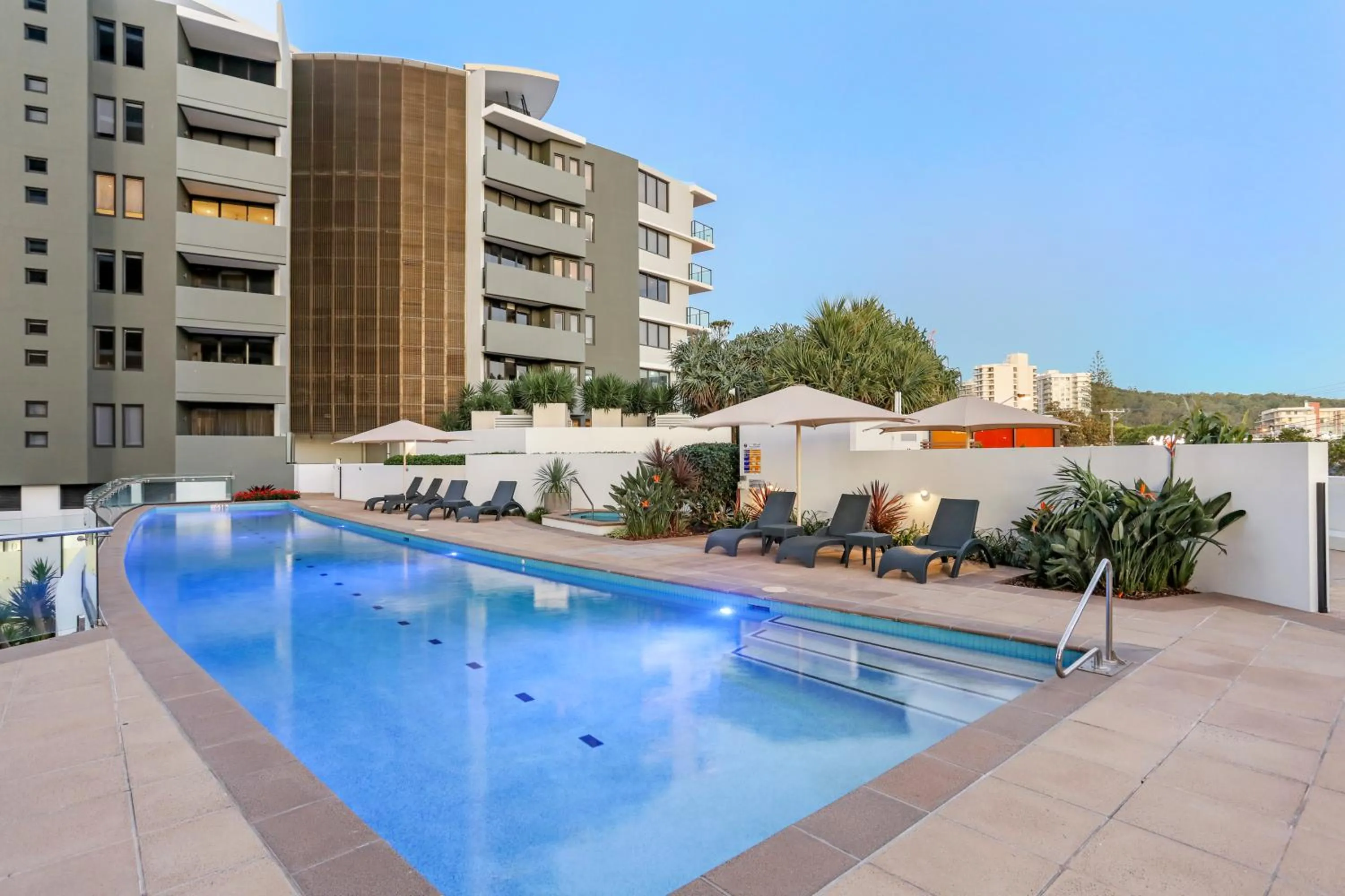 Swimming pool in Ambience on Burleigh Beach