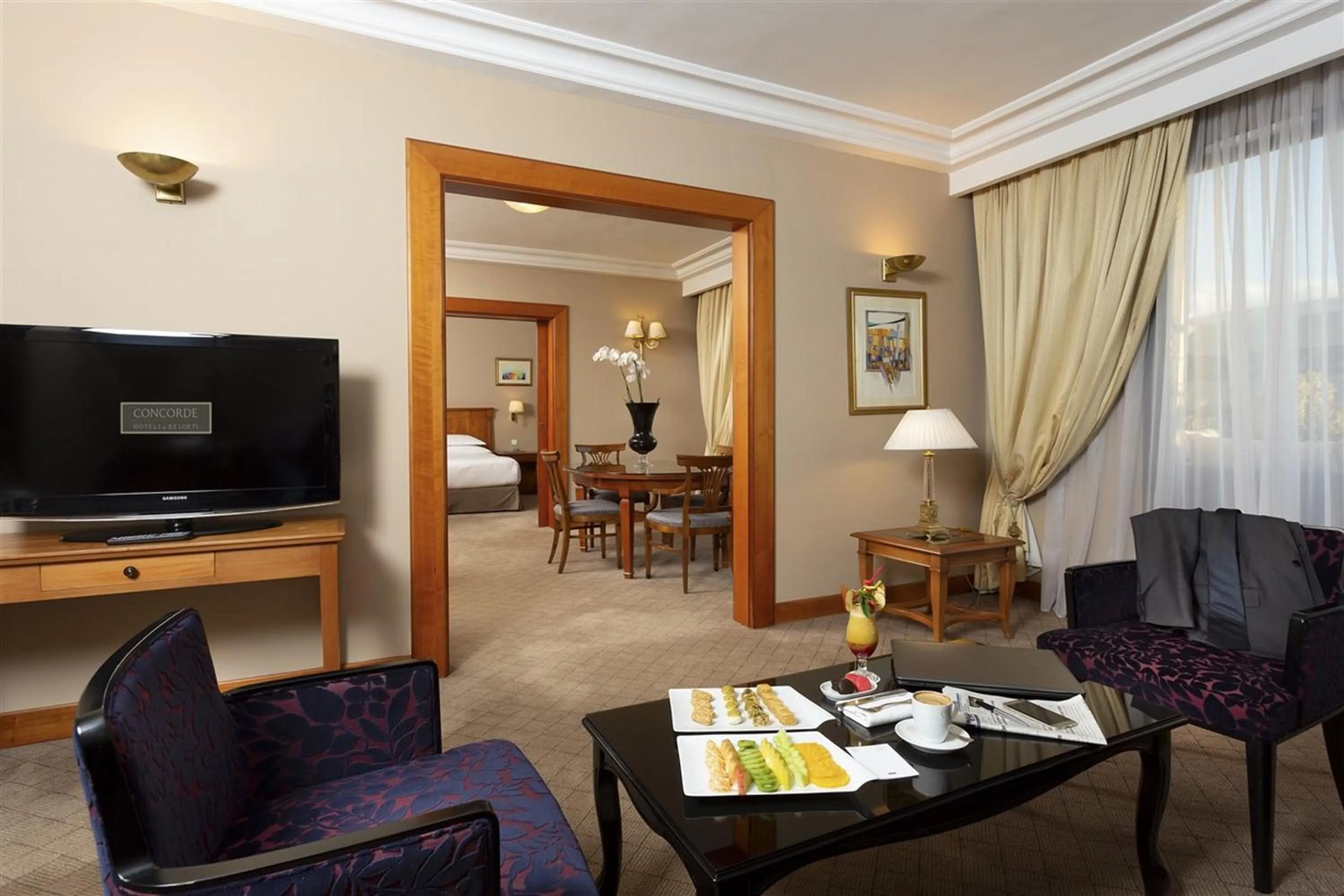 Living room in Concorde Les Berges du Lac