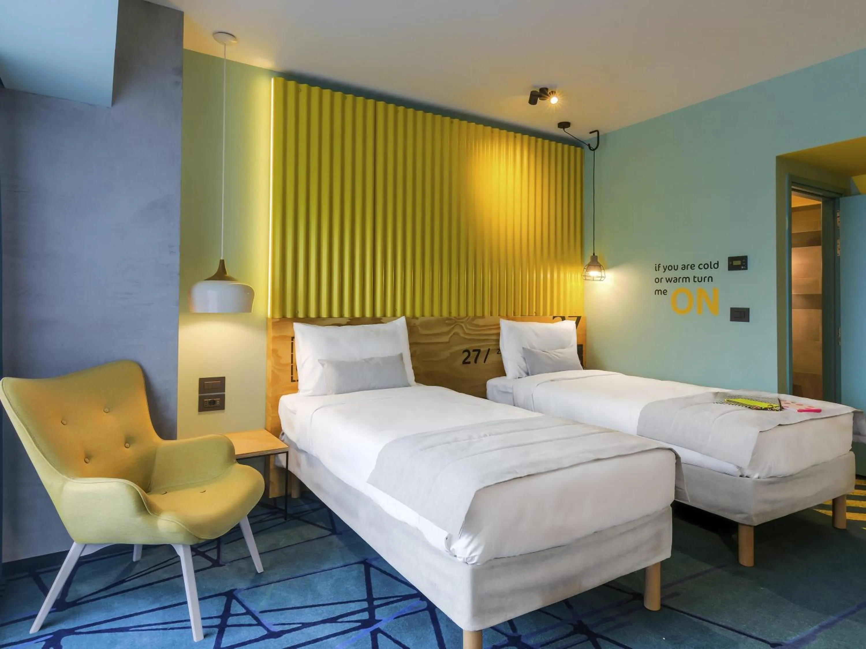 Bedroom, Bed in ibis Styles Bucharest Erbas