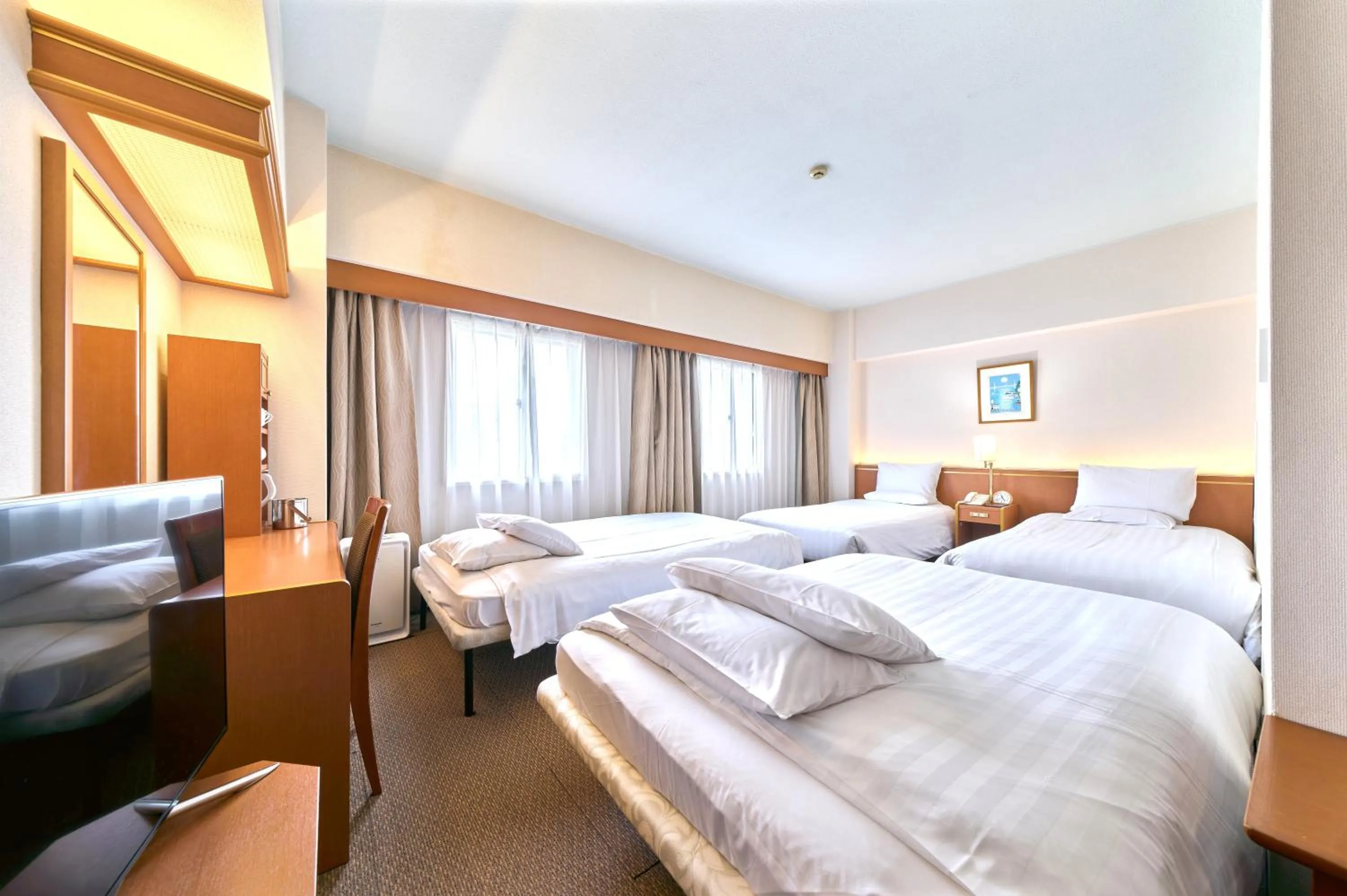 Bed in Daiichi Inn Ikebukuro