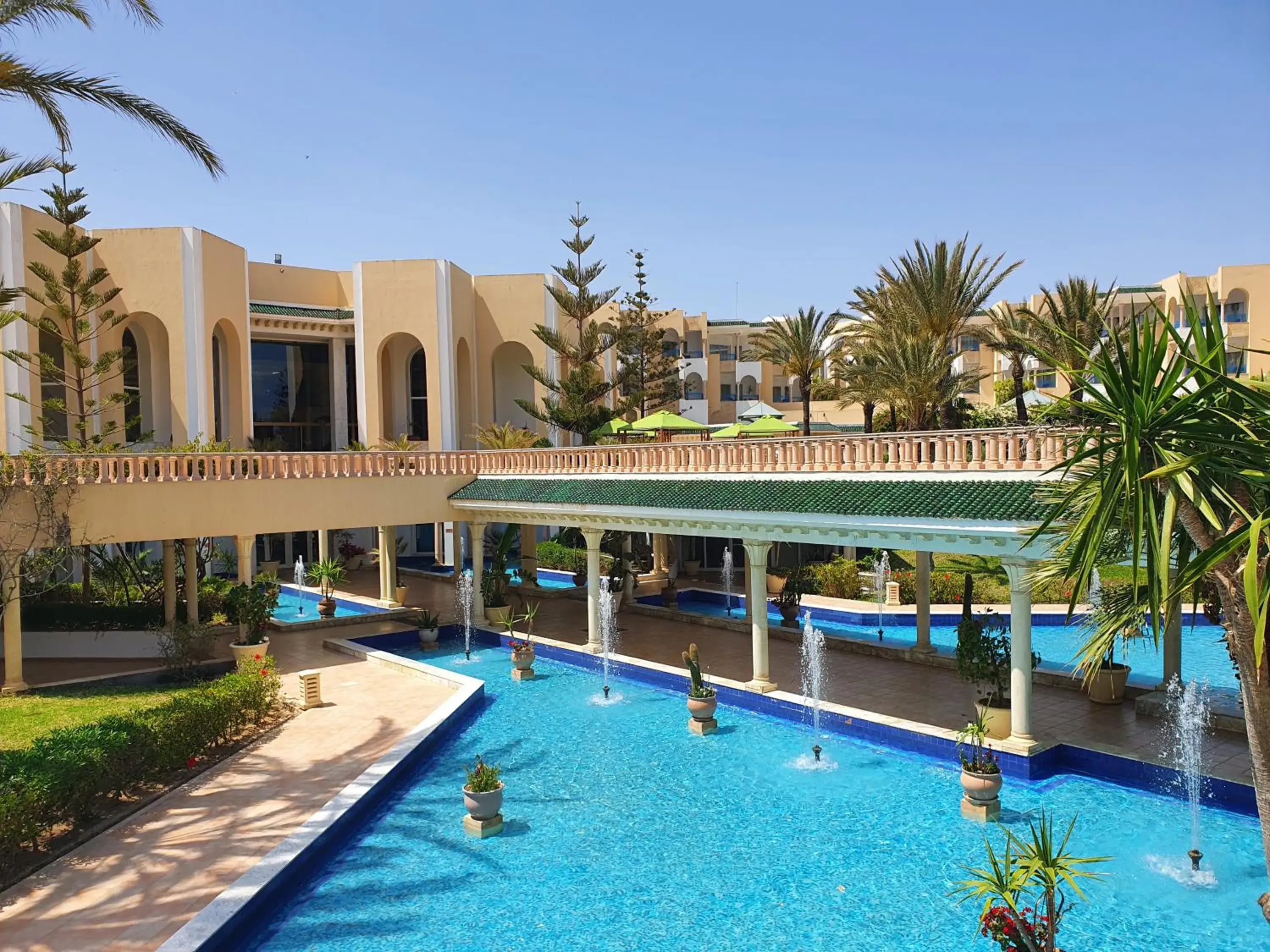 Garden view in Hasdrubal Thalassa & Spa Yasmine Hammamet Garden view in Hasdrubal Thalassa & Spa Yasmine Hammamet
