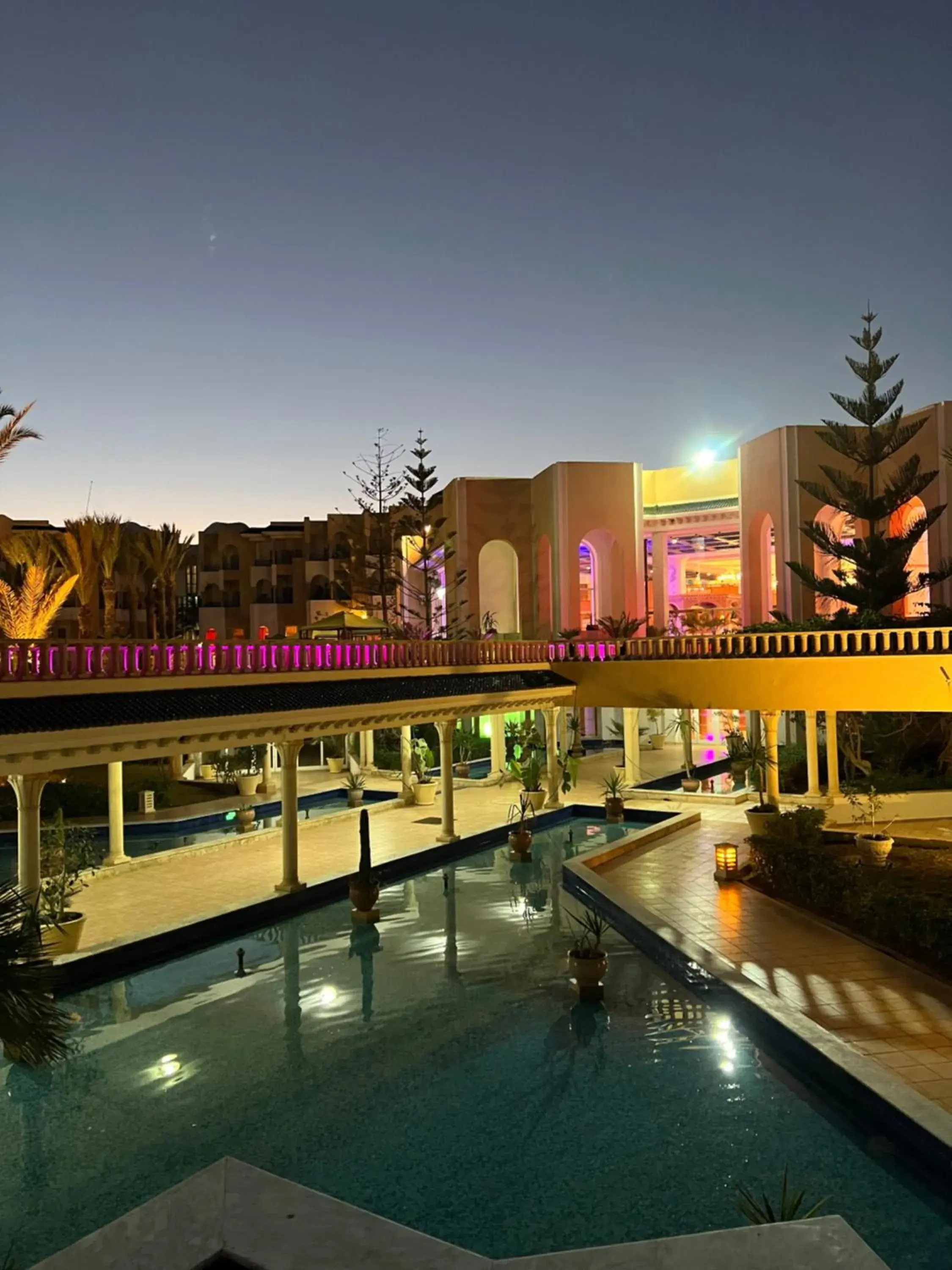 Pool view in Hasdrubal Thalassa & Spa Yasmine Hammamet Pool view in Hasdrubal Thalassa & Spa Yasmine Hammamet