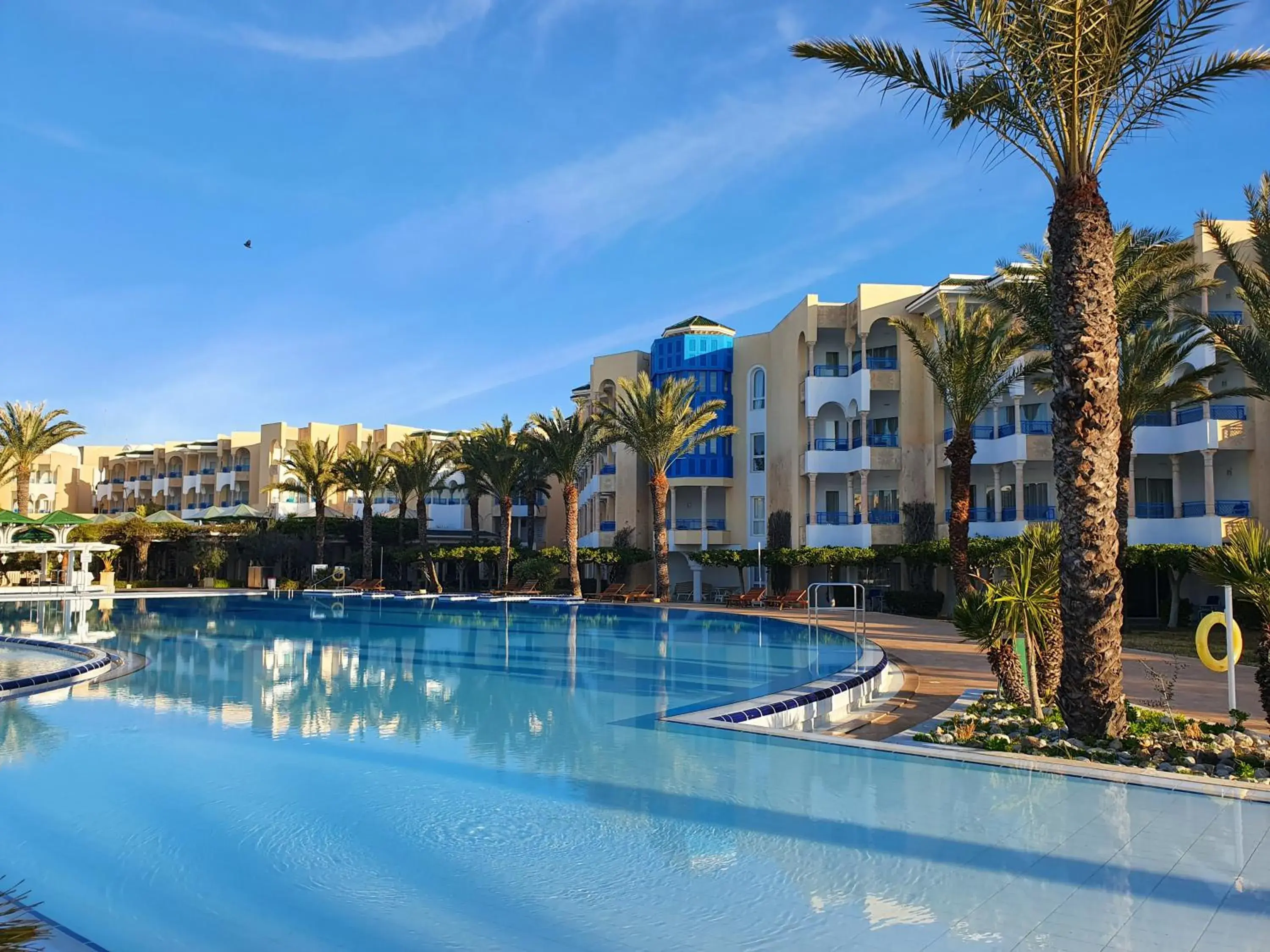 Pool view in Hasdrubal Thalassa & Spa Yasmine Hammamet Pool view in Hasdrubal Thalassa & Spa Yasmine Hammamet