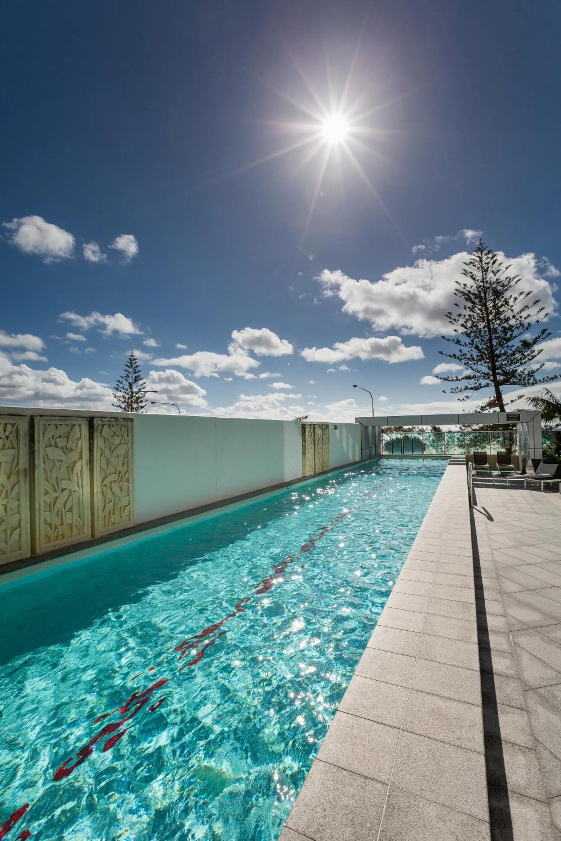 Pool view in Nirvana By The Sea