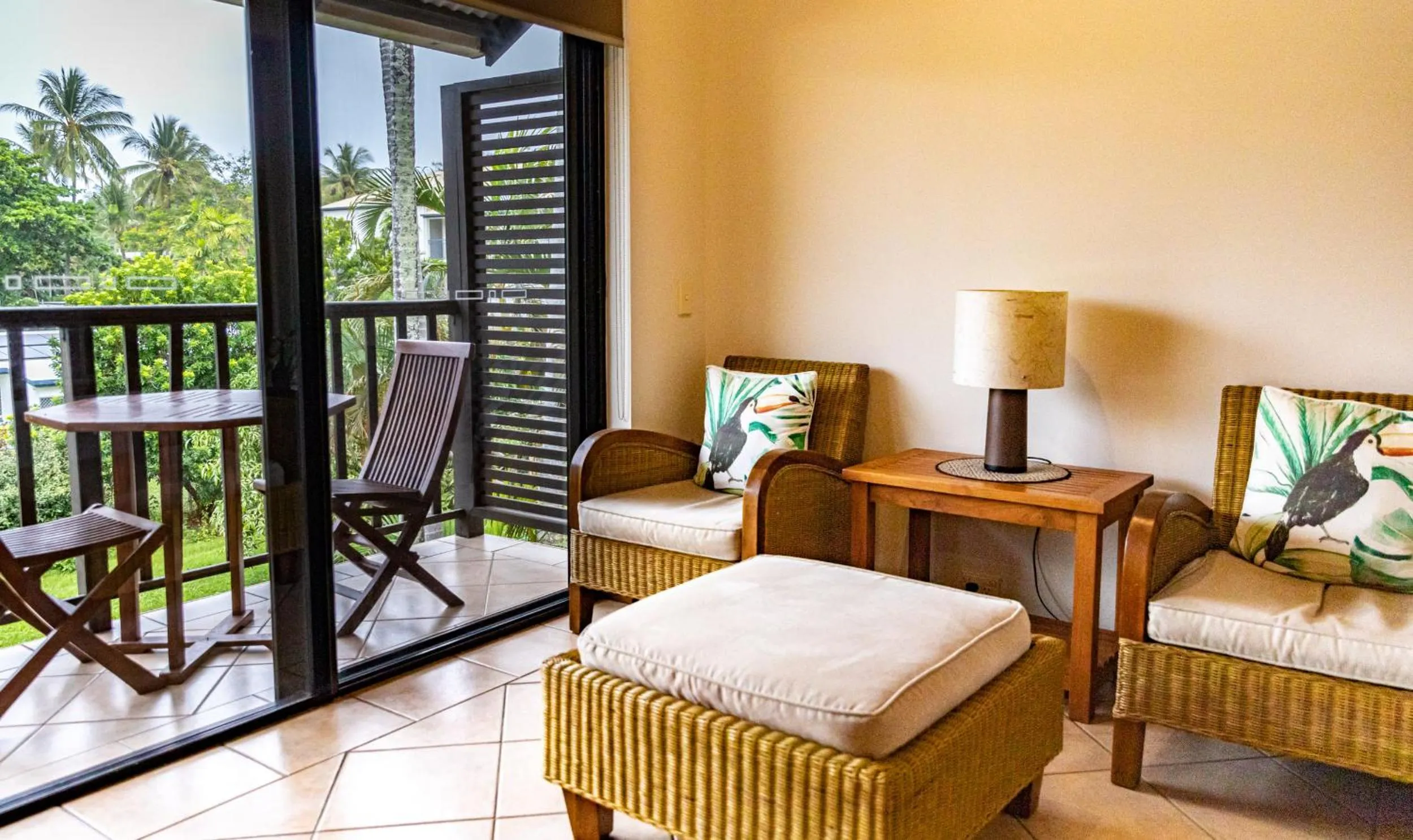 Patio in Hibiscus Resort & Spa - Official Onsite Reception & Check In