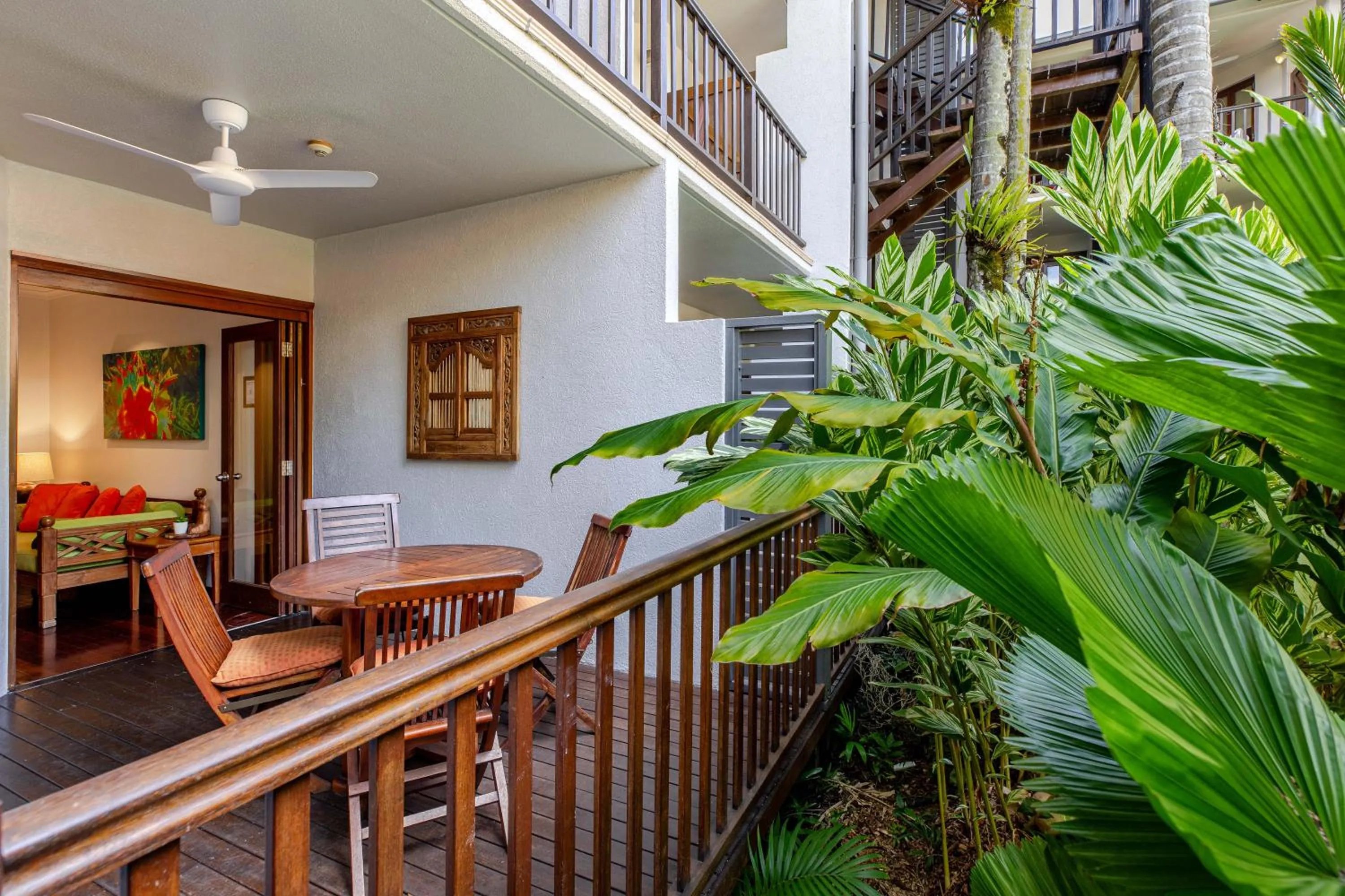 Patio in Hibiscus Resort & Spa - Official Onsite Reception & Check In