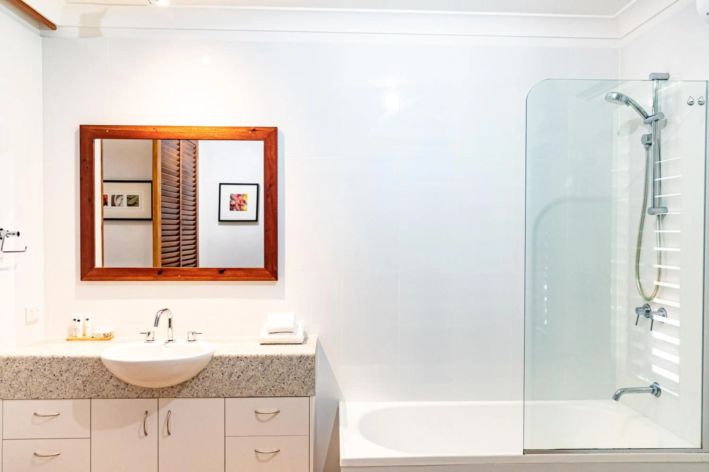 Shower in Hibiscus Resort & Spa - Official Onsite Reception & Check In