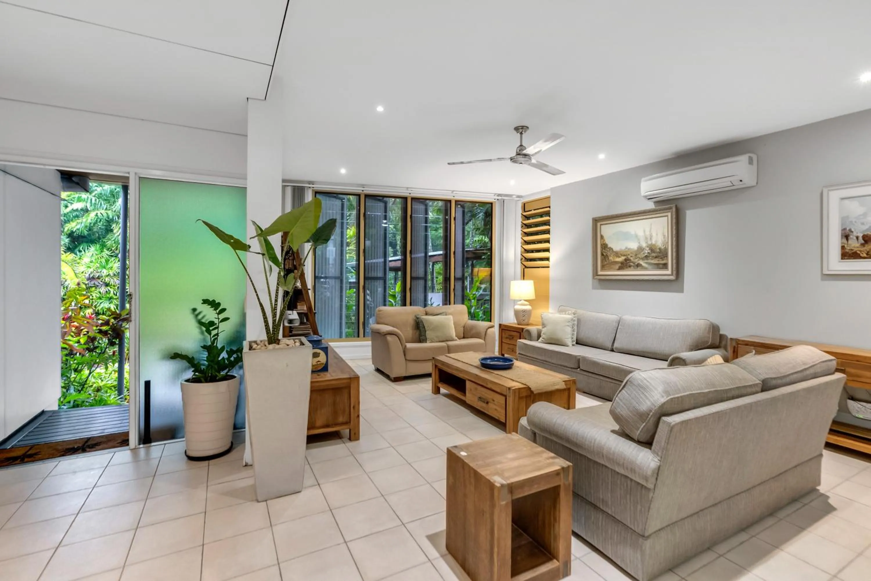 Living room in Sanctuary Palm Cove