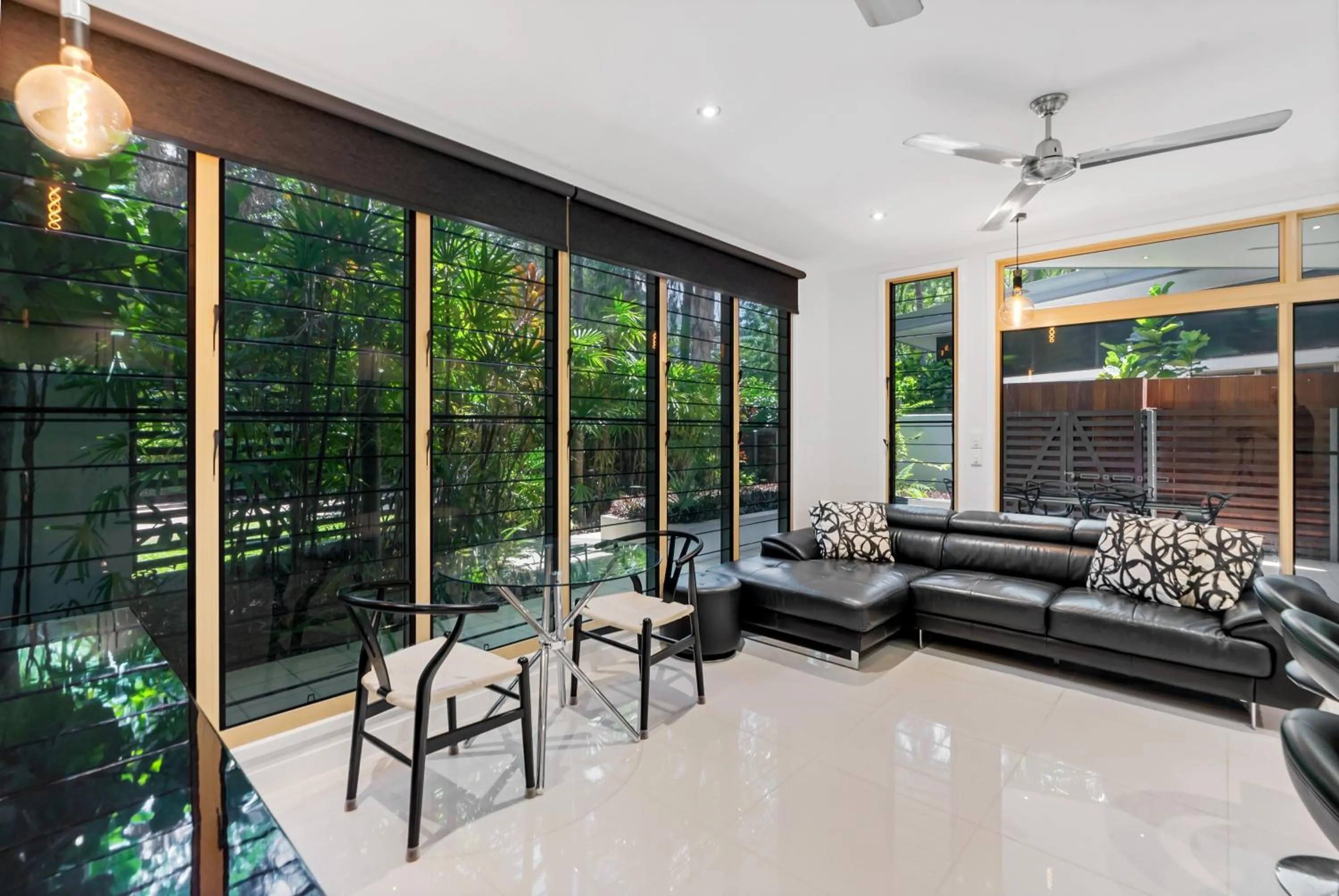 Living room in Sanctuary Palm Cove