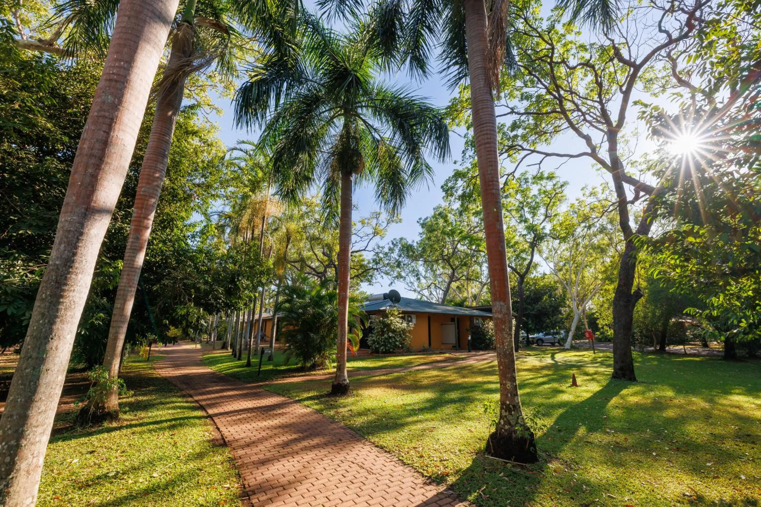 Garden in Cooinda Lodge Kakadu