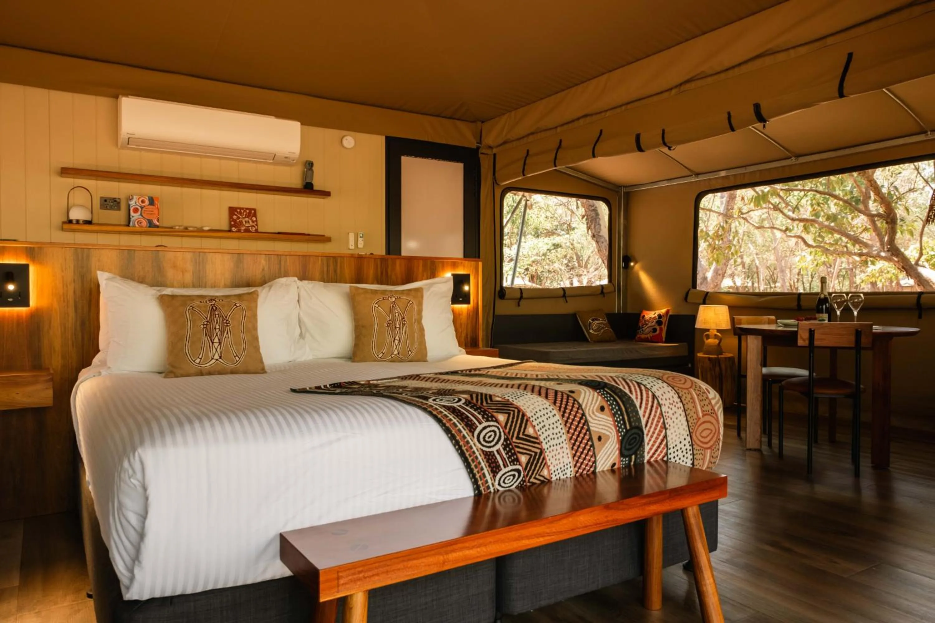 Bed in Cooinda Lodge Kakadu