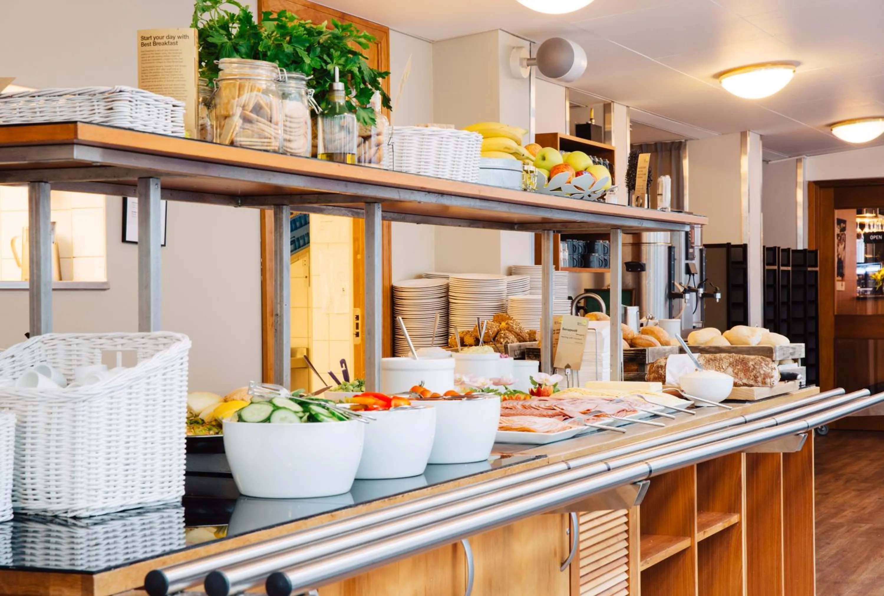 Buffet breakfast in Best Western Kom Hotel Stockholm