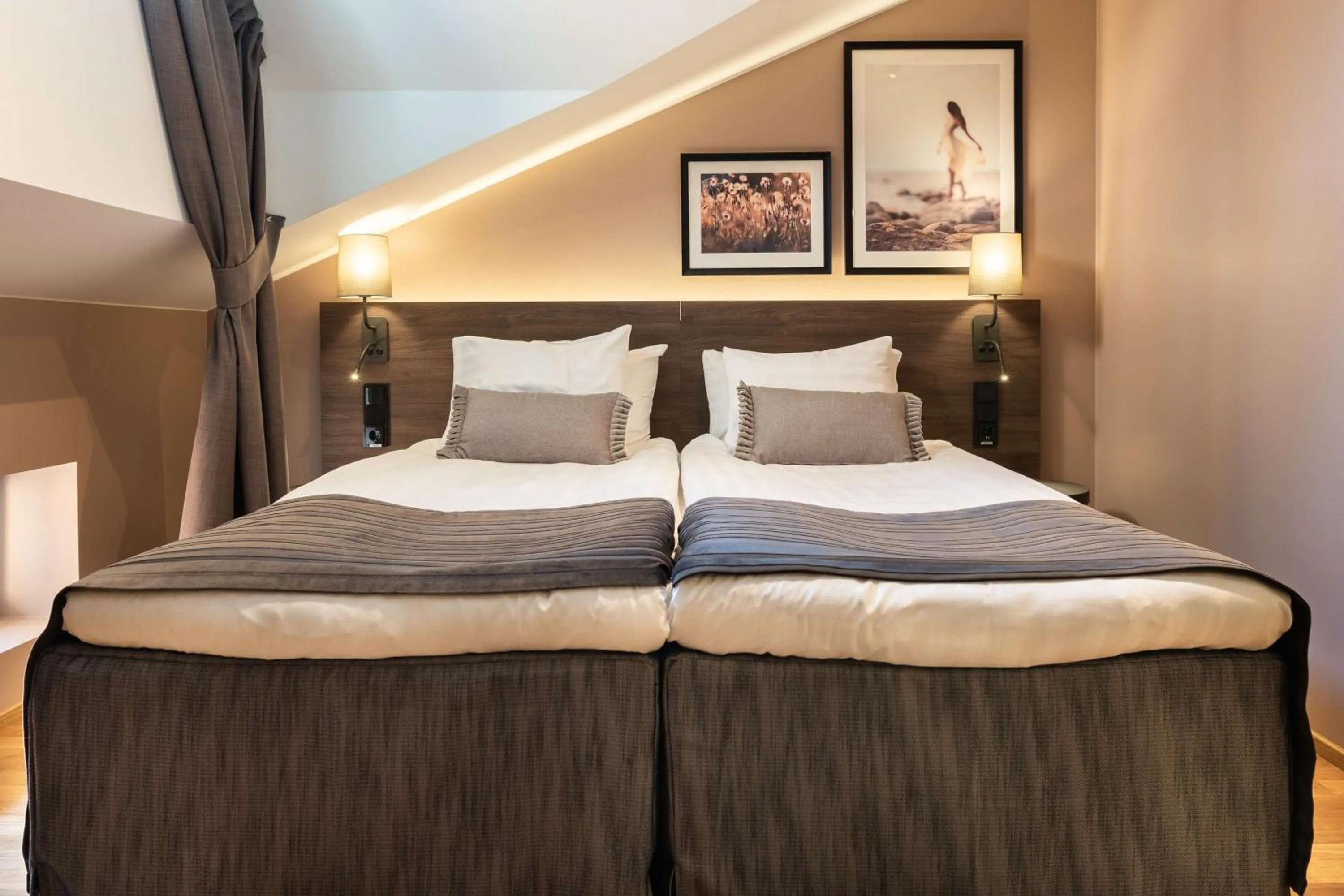 Bedroom, Bed in Scandic Vaasa