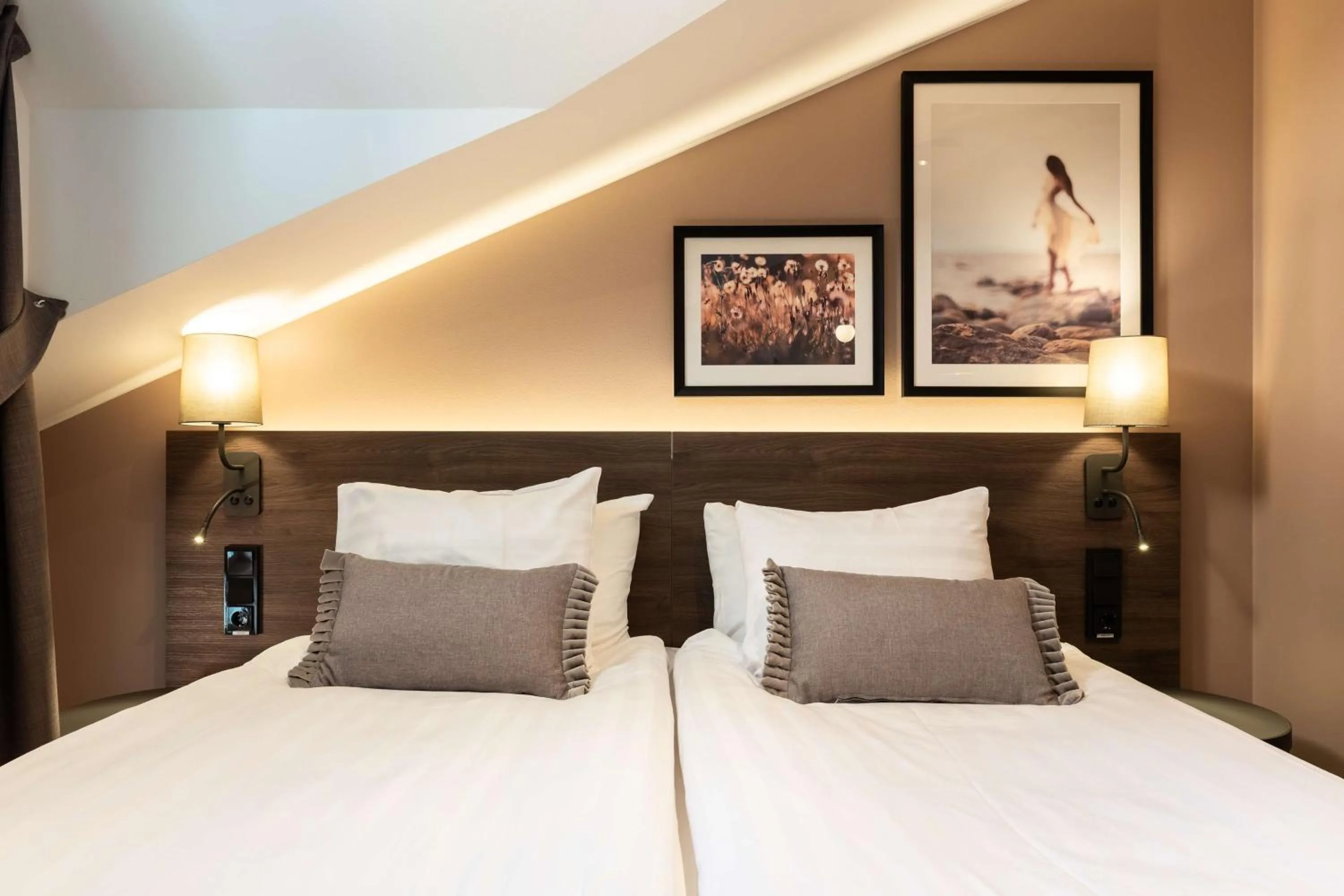 Bedroom, Bed in Scandic Vaasa