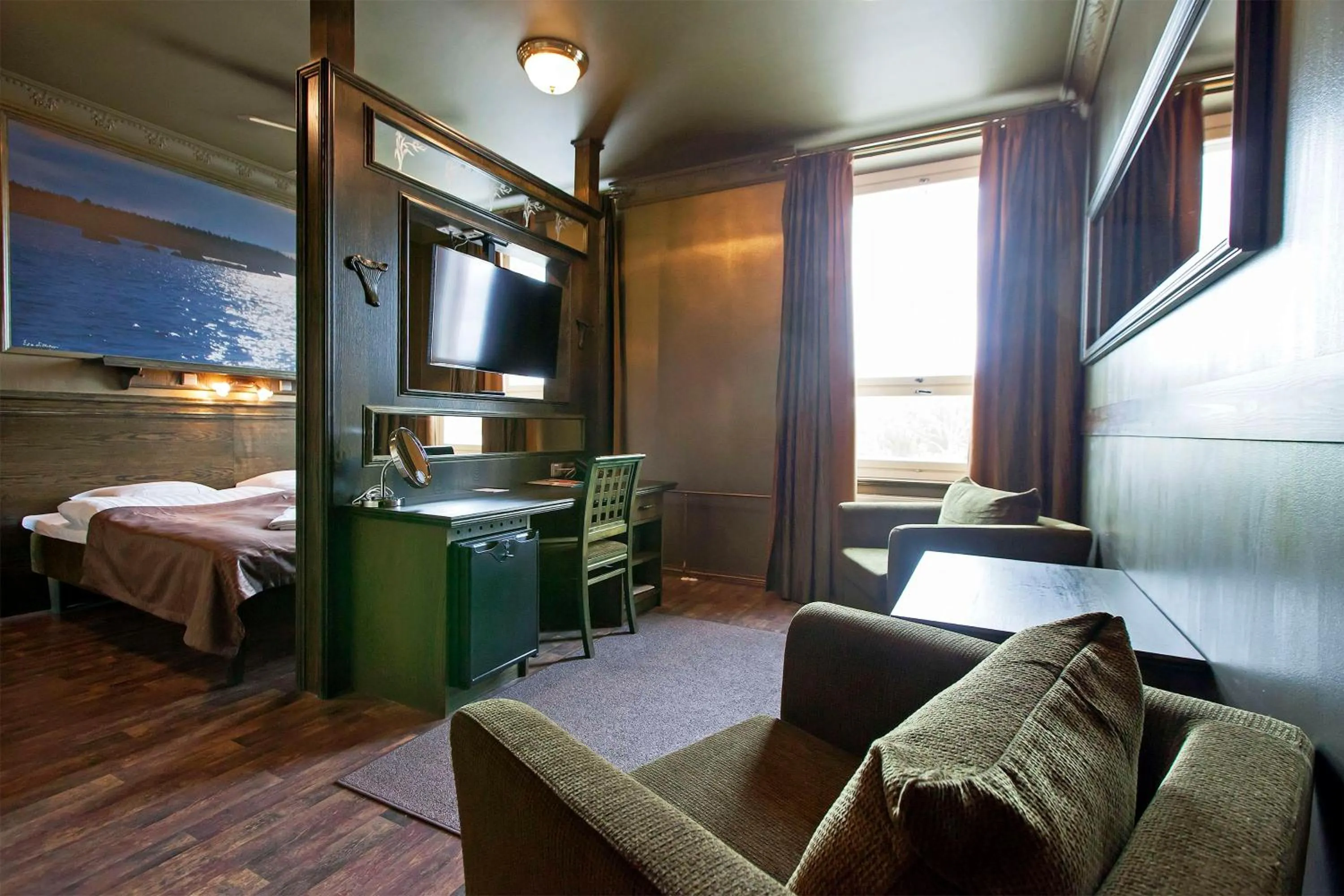 Bedroom, Bed in Scandic Vaasa