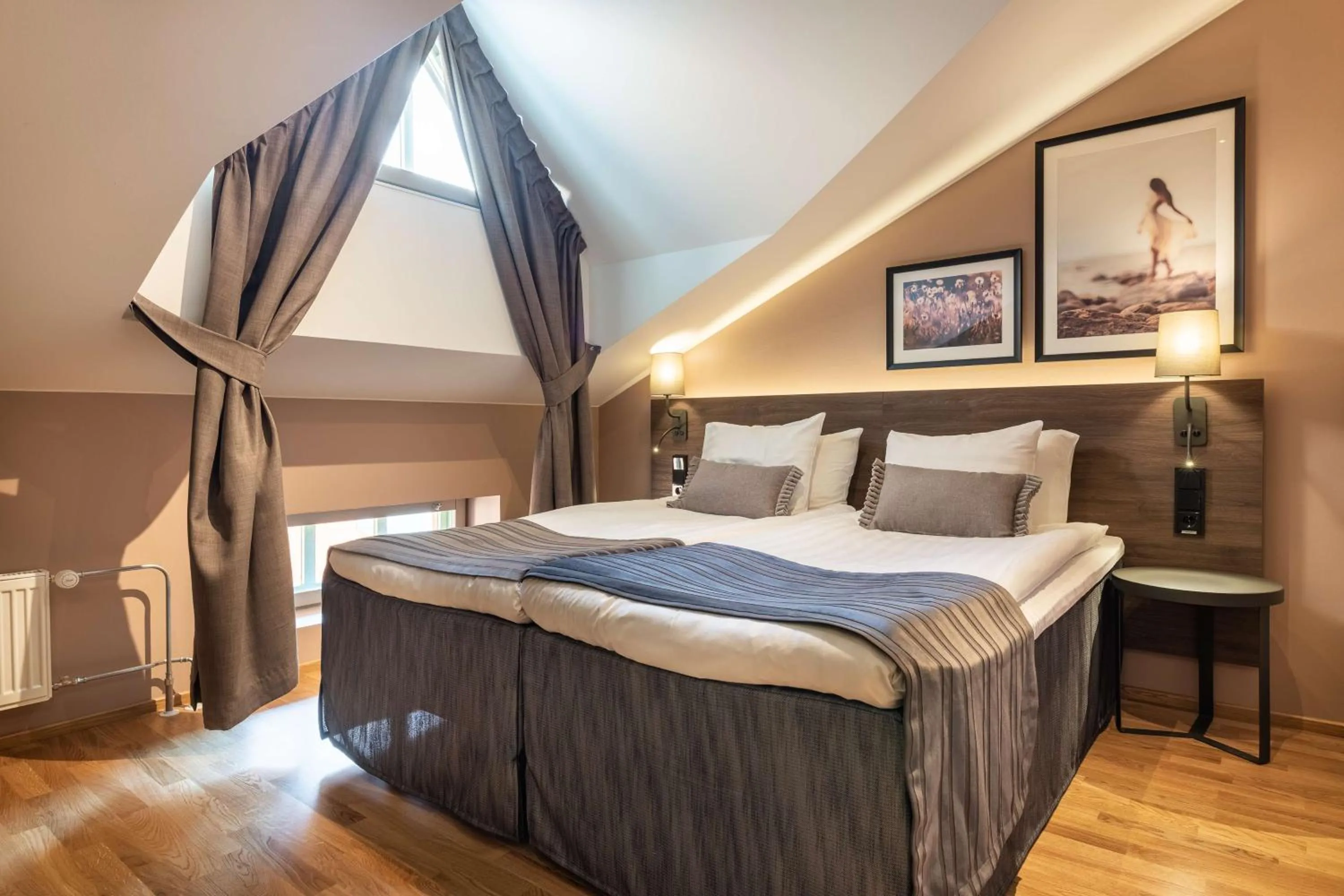 Bedroom, Bed in Scandic Vaasa