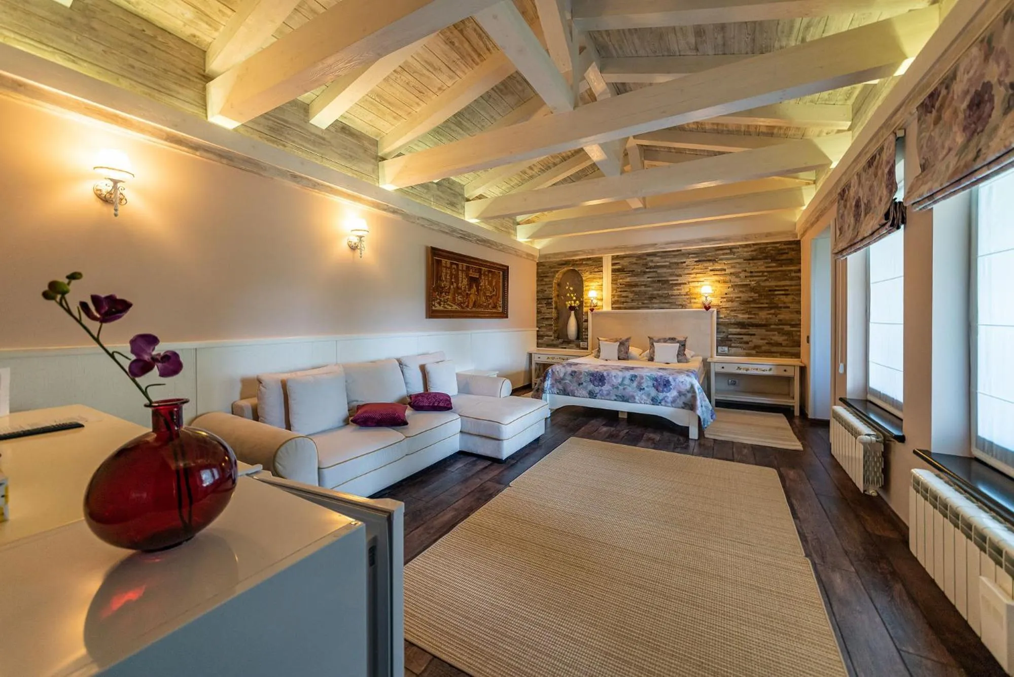 Living room, Bed in Casa Freya