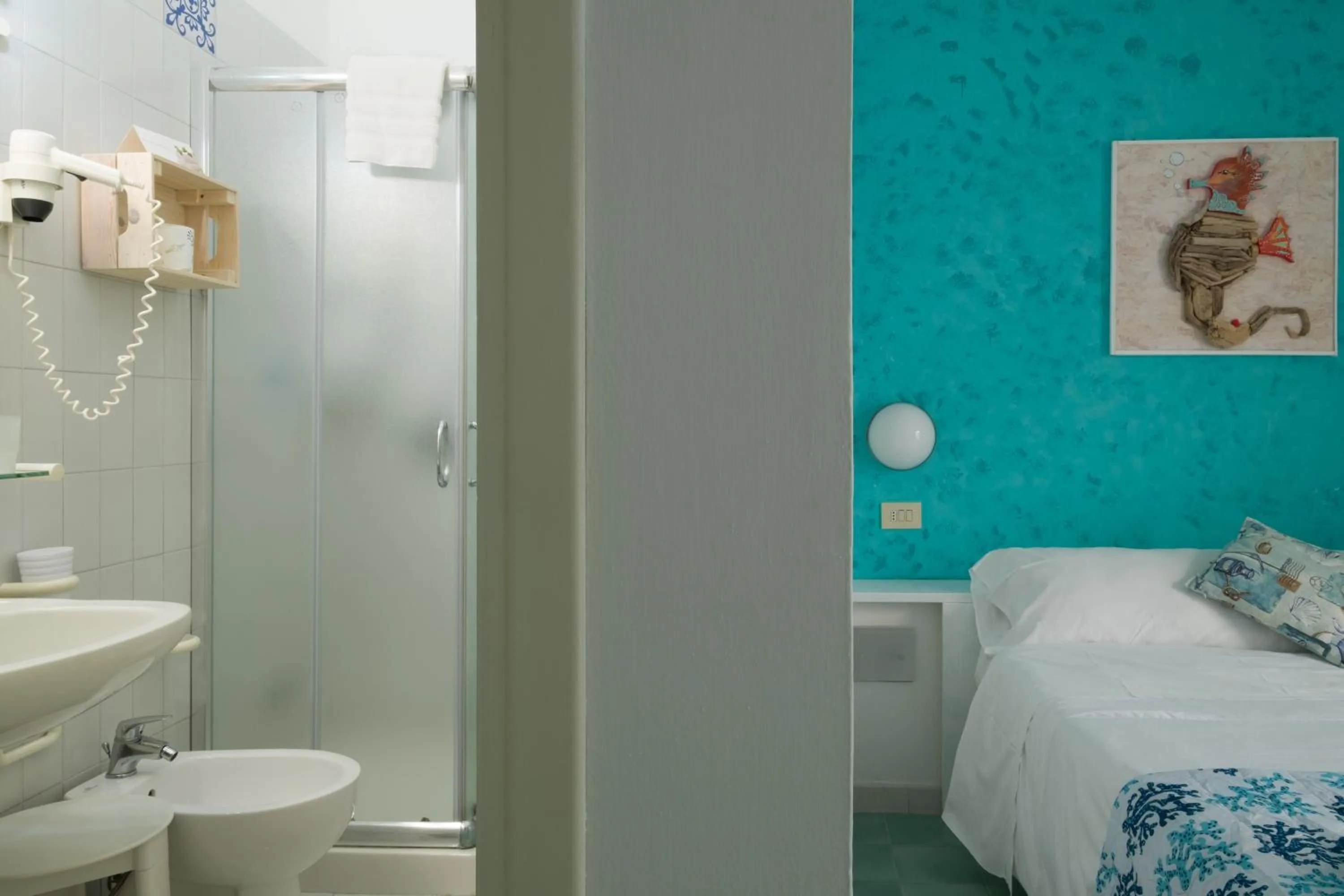 Bed in Hotel Punto Verde