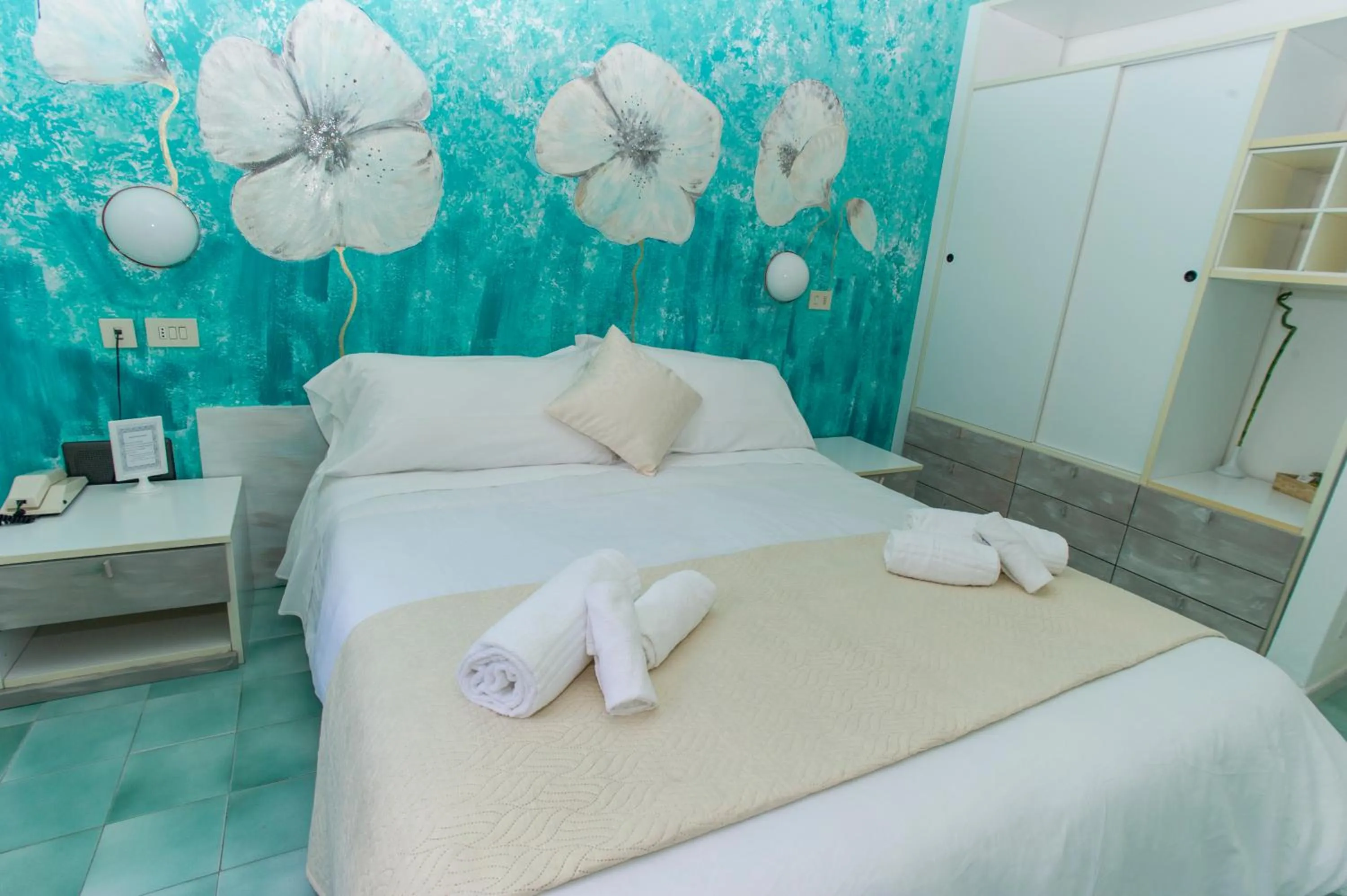 Bed in Hotel Punto Verde