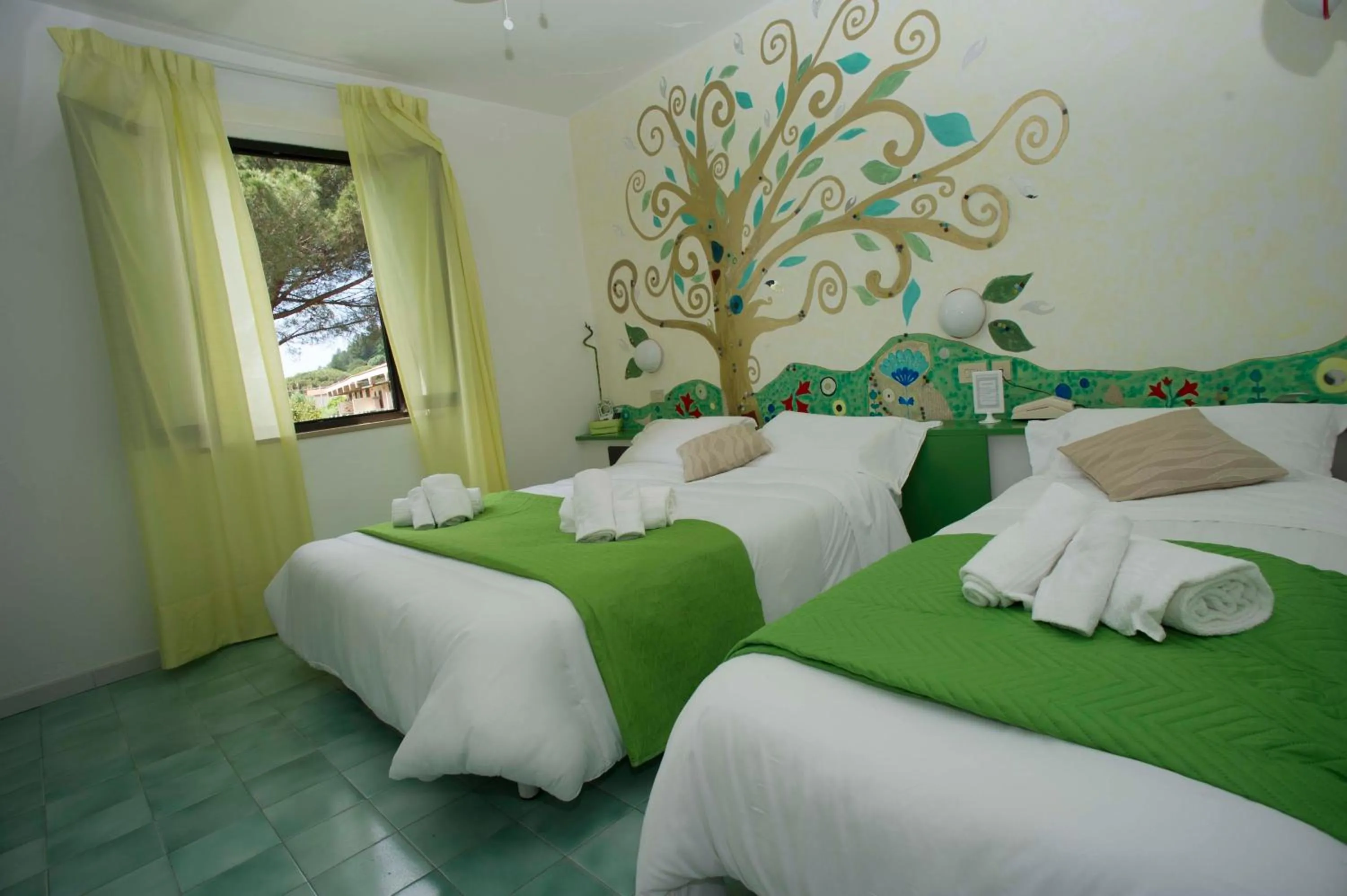 Bed in Hotel Punto Verde