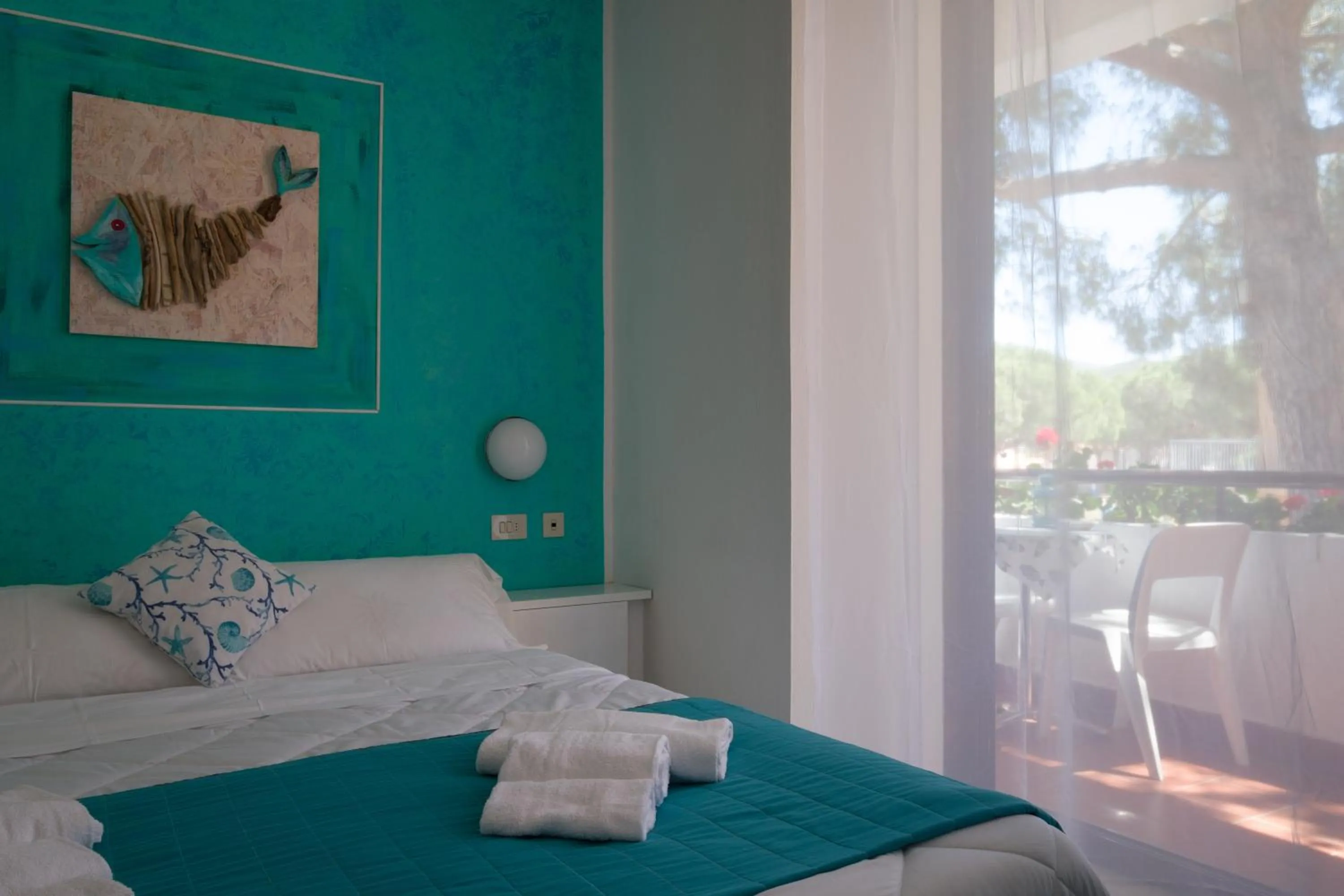 Bed in Hotel Punto Verde