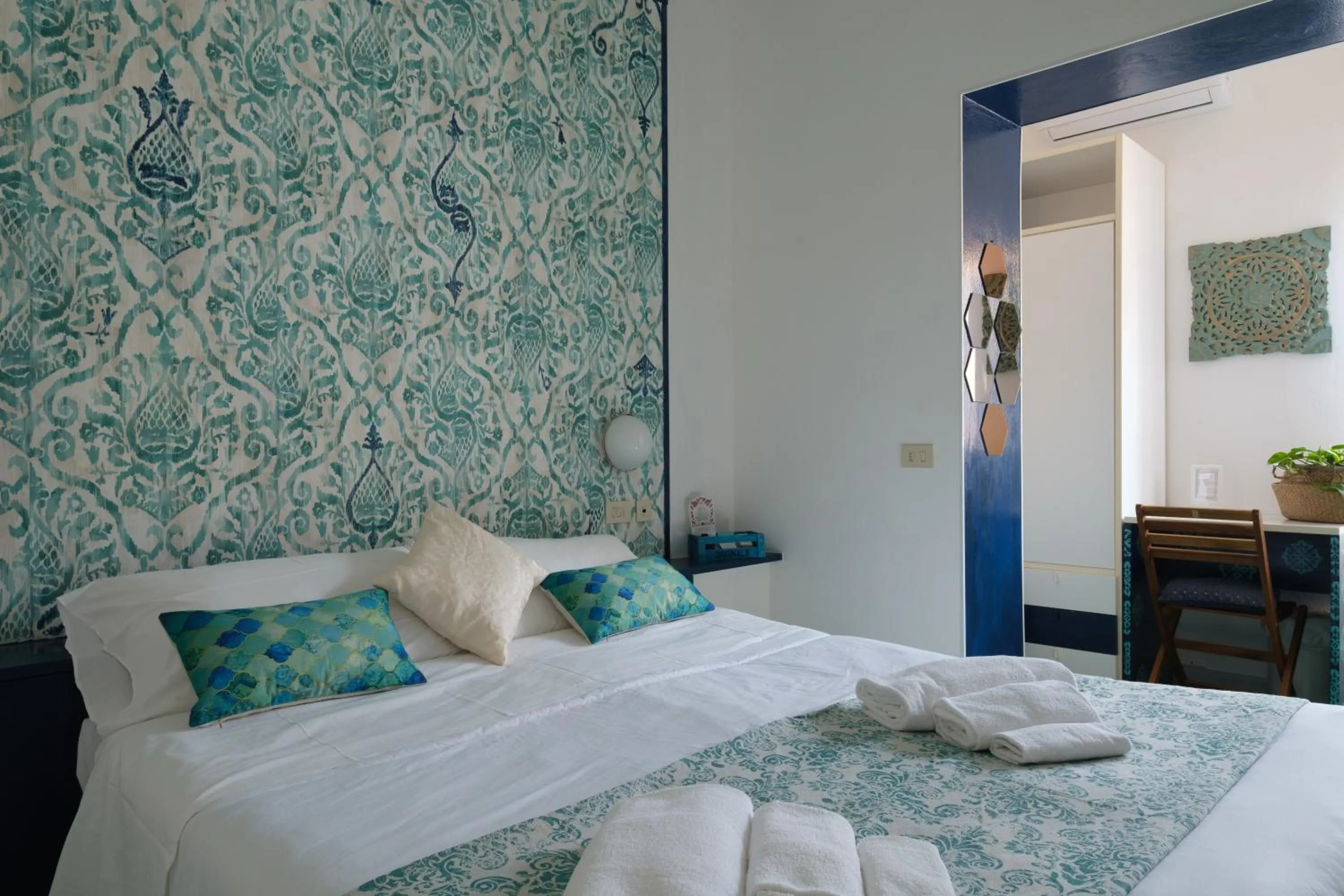 Bed in Hotel Punto Verde