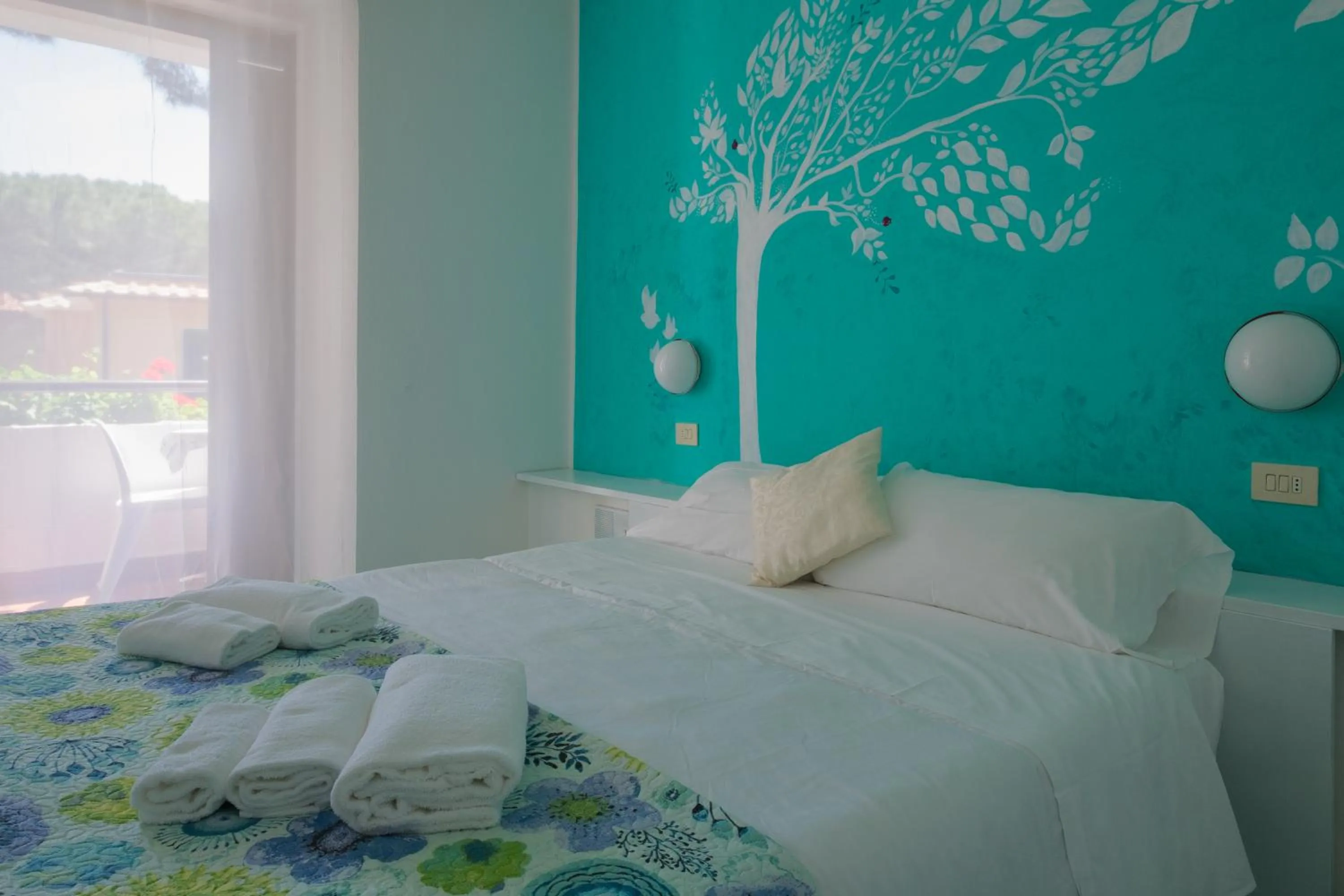 Bed in Hotel Punto Verde