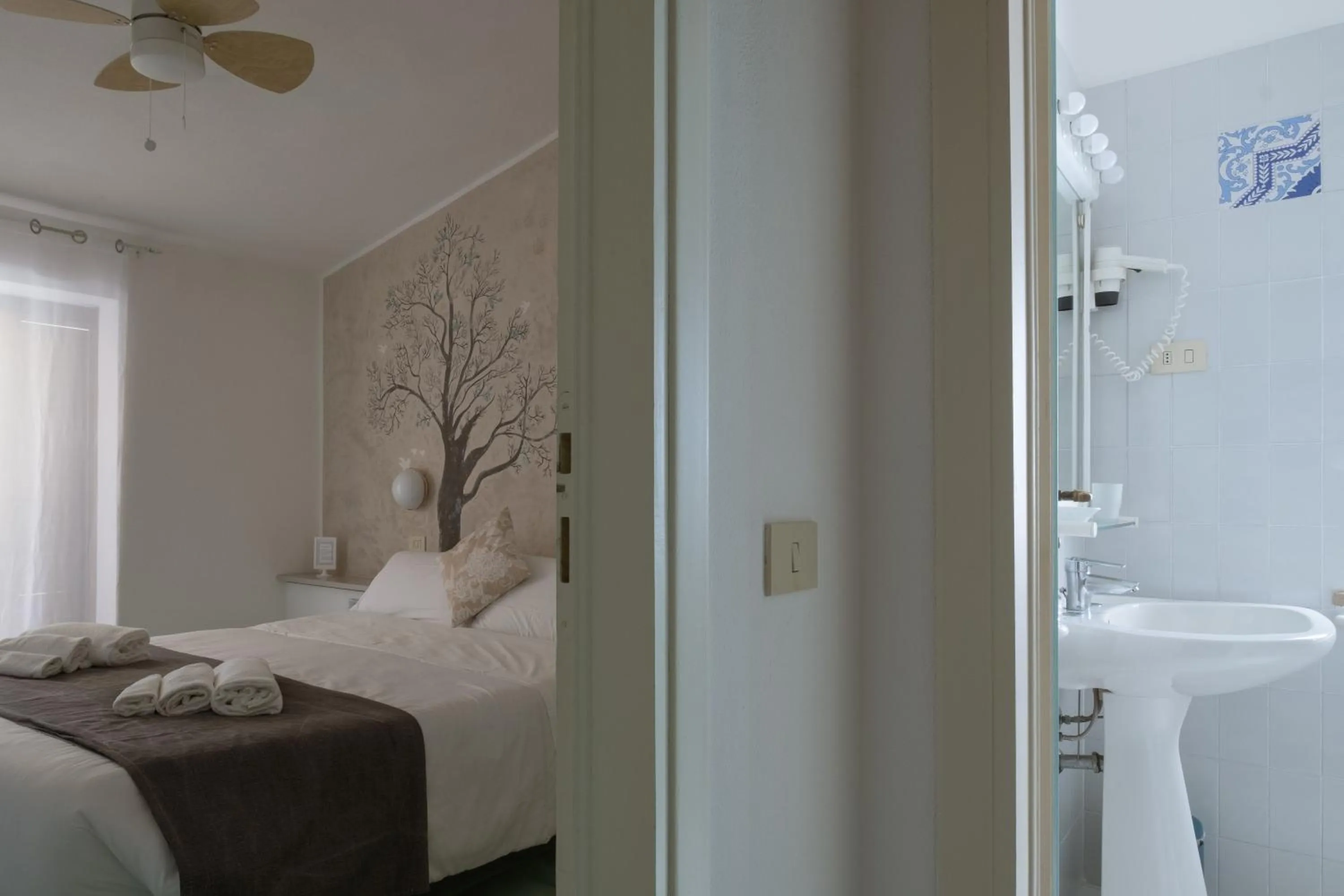 Bed in Hotel Punto Verde