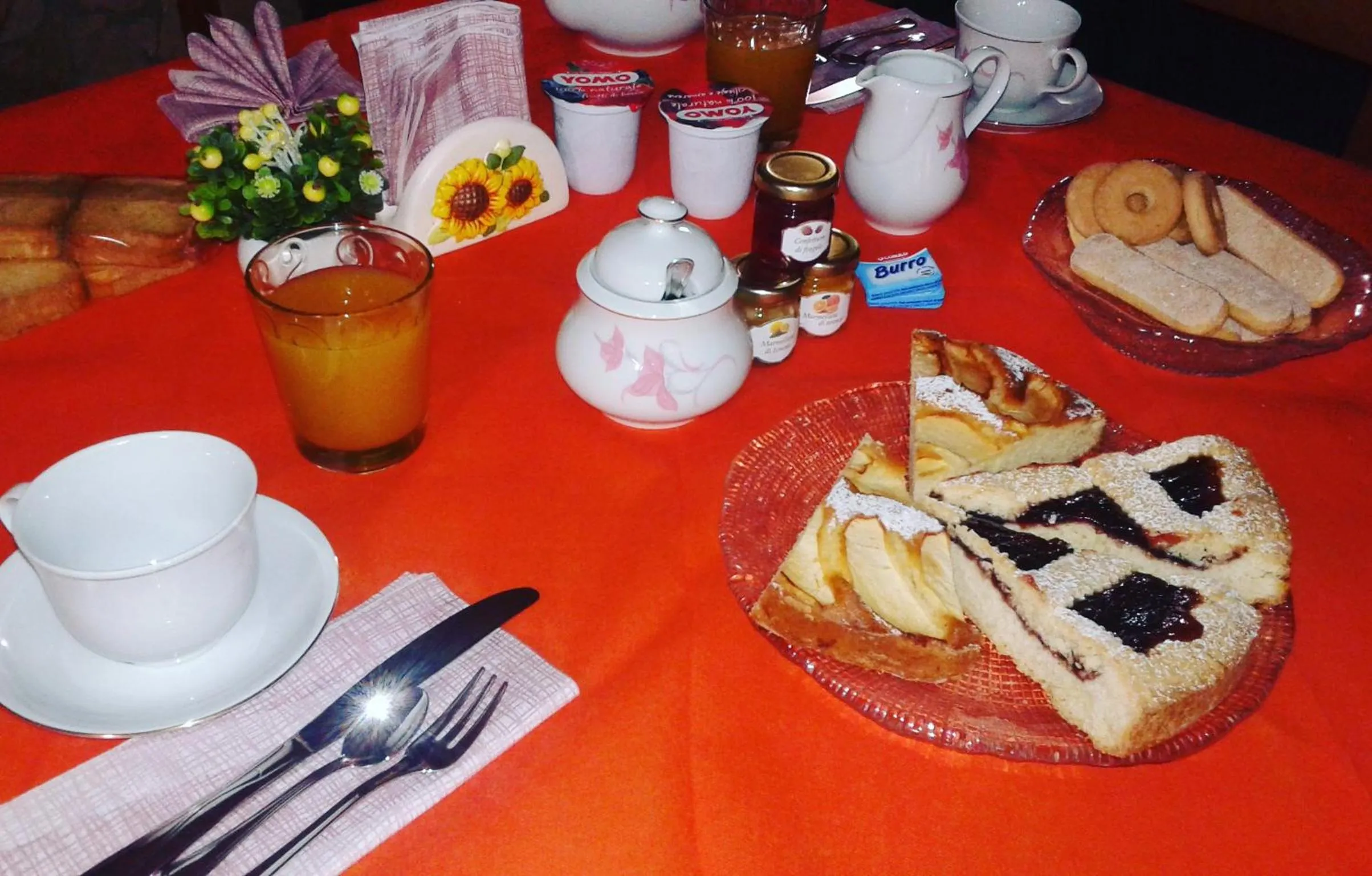 Italian breakfast in B&B Il Girasole