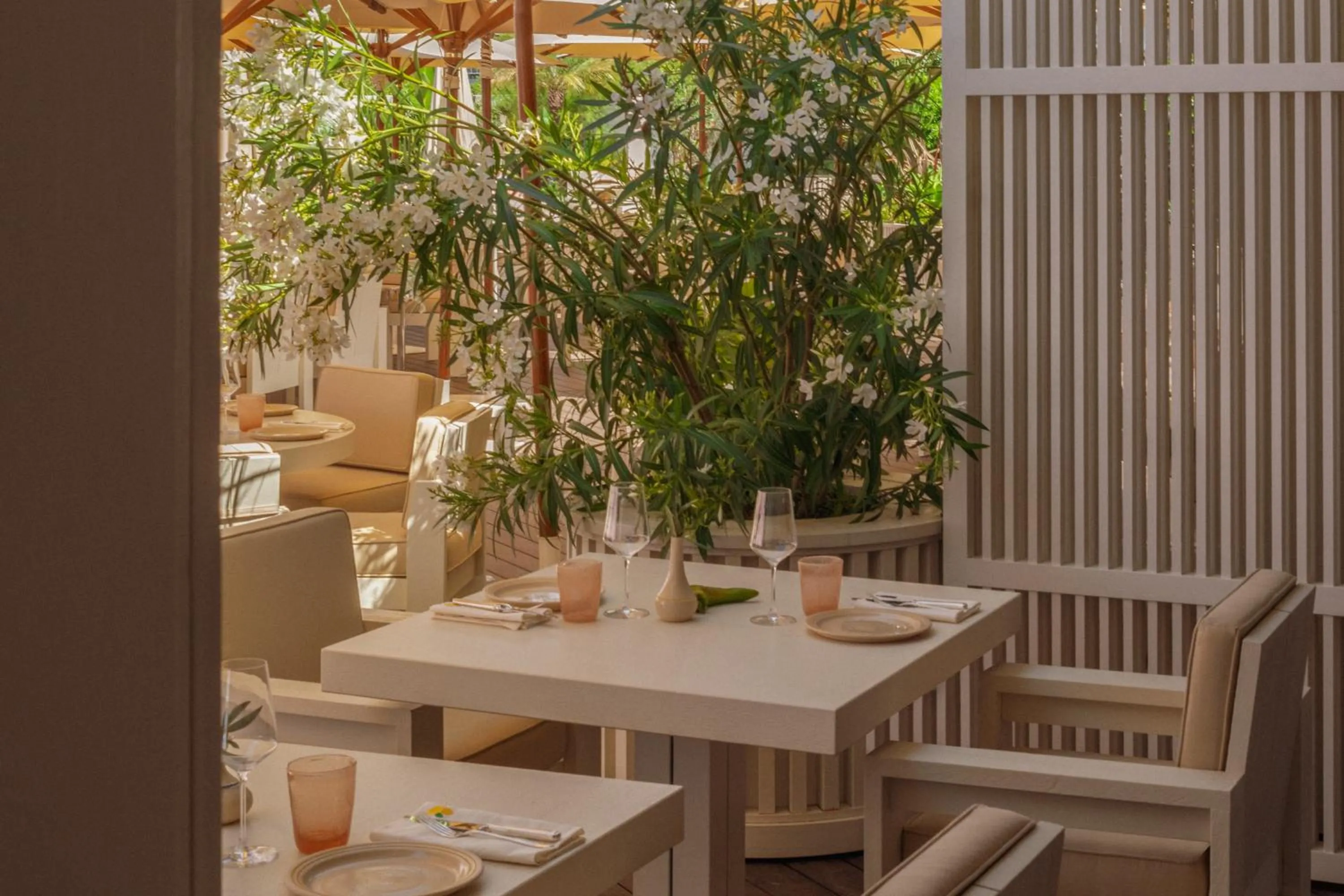Seating area in Cap d'Antibes Beach Hotel