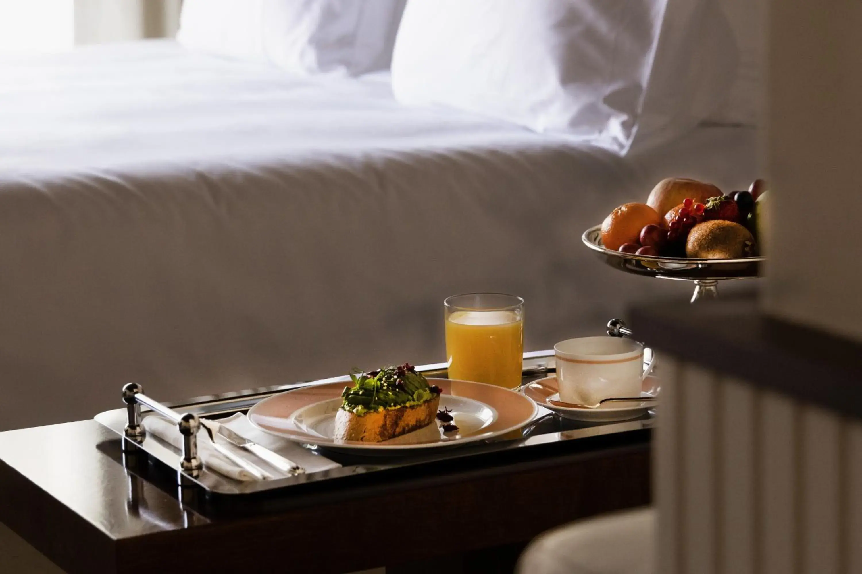 Breakfast, Bed in Cap d'Antibes Beach Hotel Breakfast, Bed in Cap d'Antibes Beach Hotel