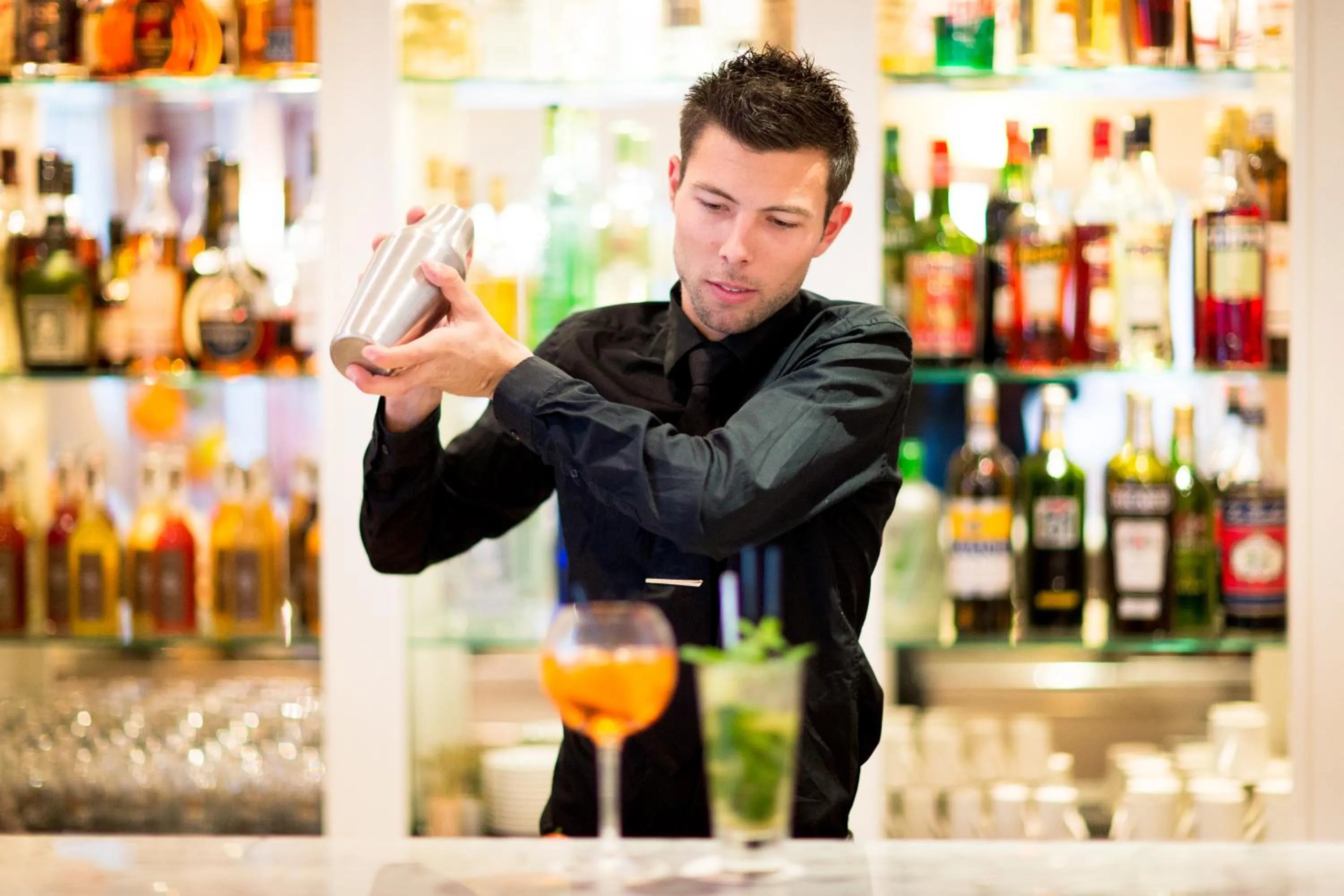 Lounge or bar in Hôtel Les Mouettes - Teritoria