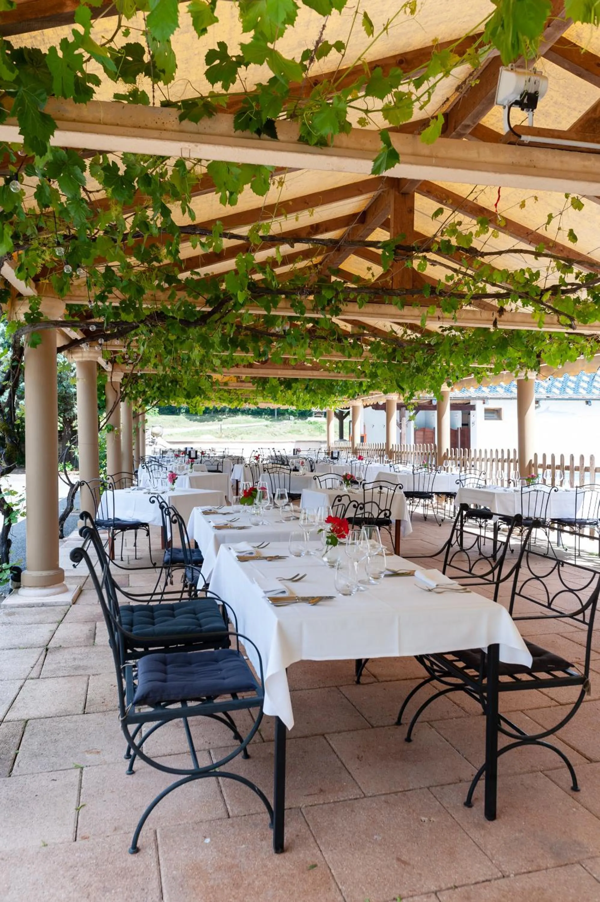 Patio in Hôtel La Gentilhommière