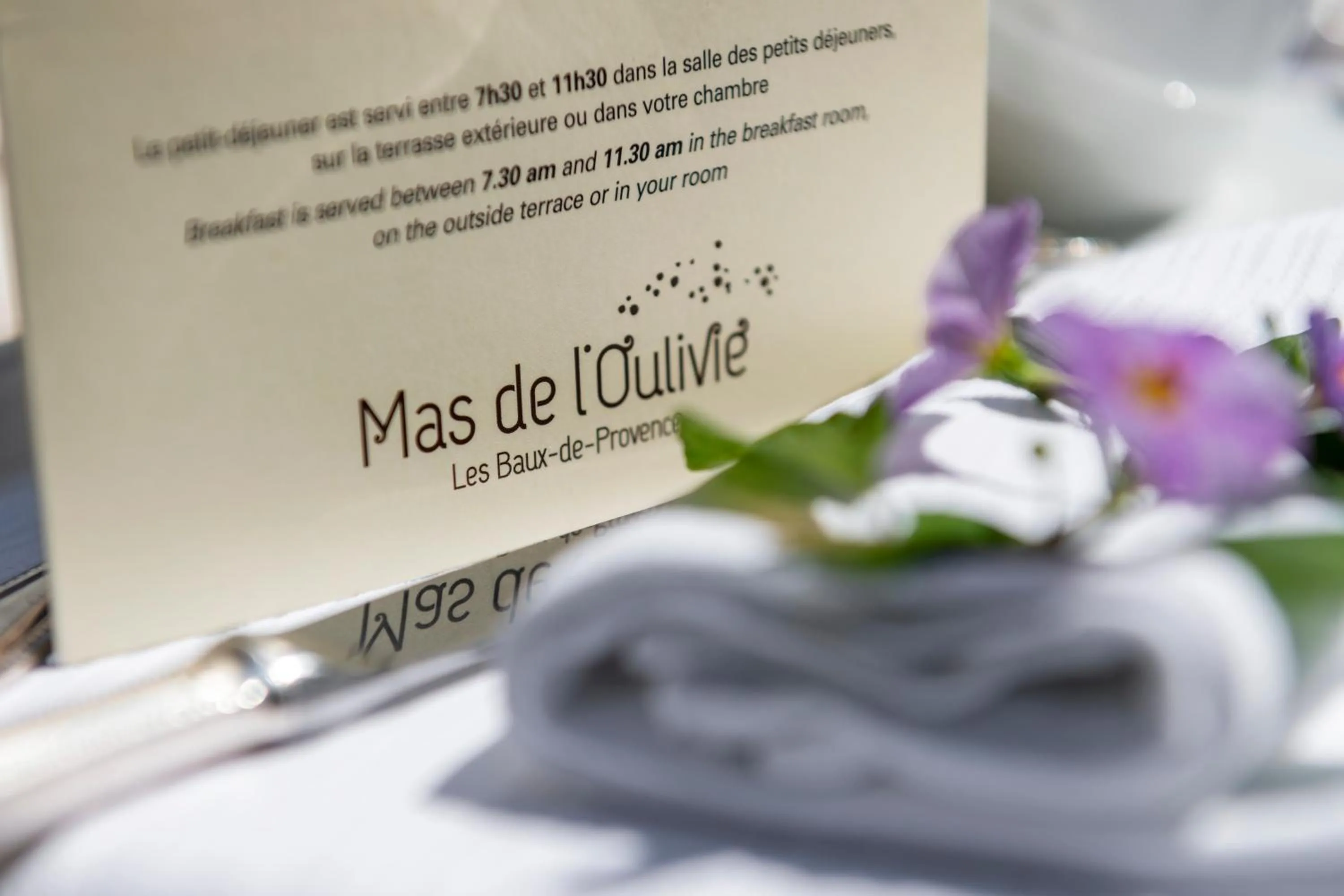 Breakfast in Mas de l'Oulivié