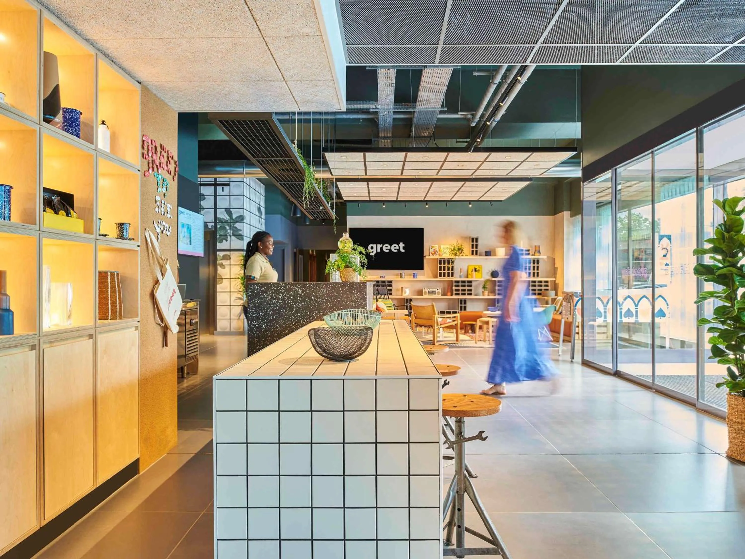 Lounge or bar in greet hotel Paris Nord 18è