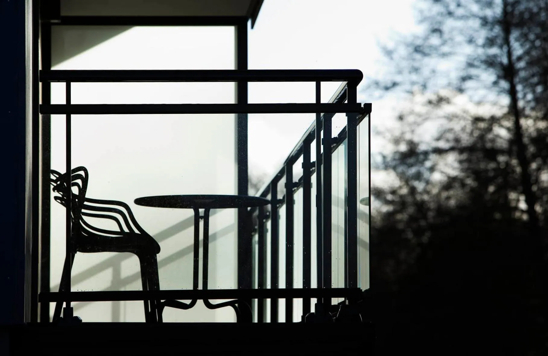 Balcony/Terrace in L'Aubinière Hôtel Restaurant & Spa