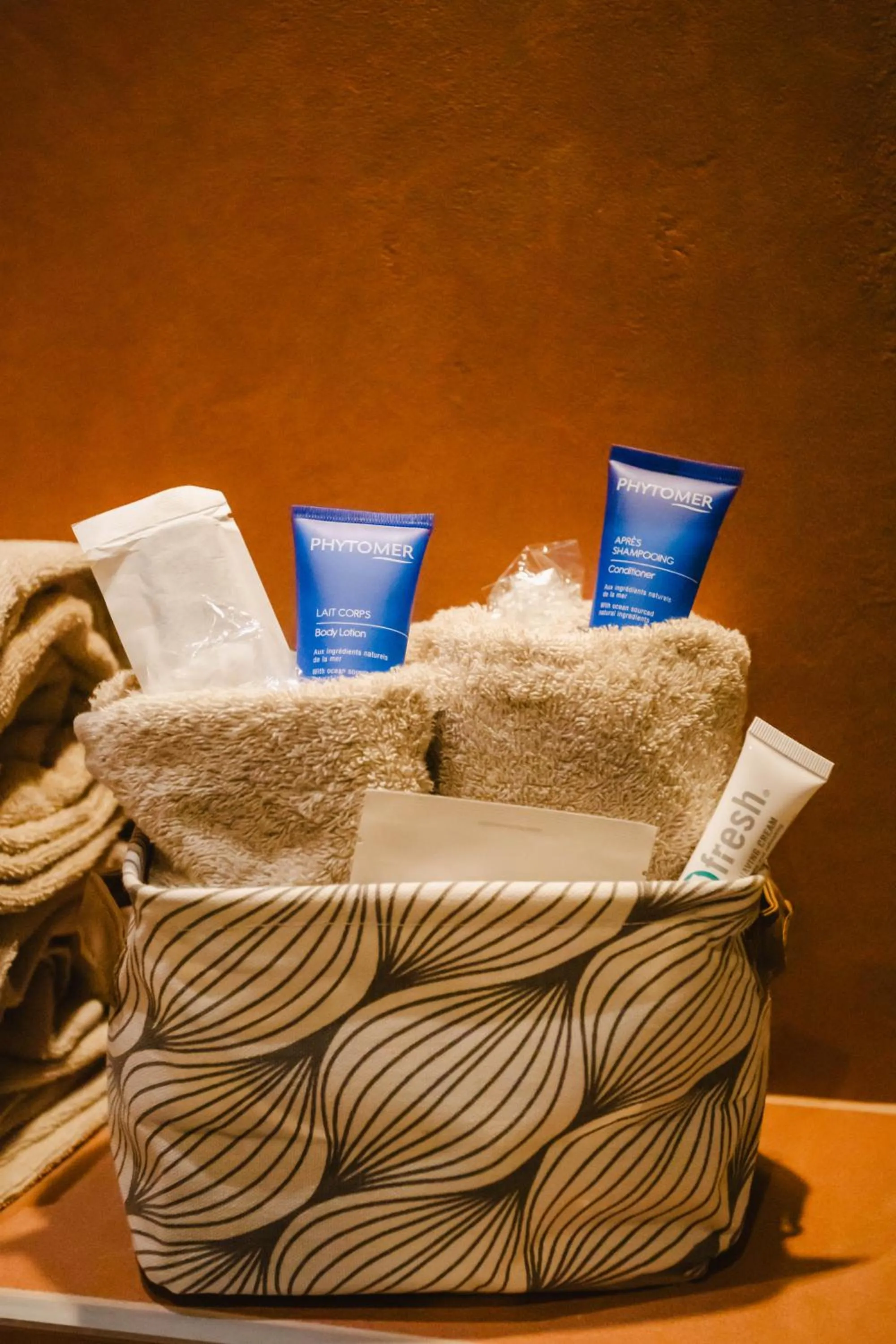 towels in Le Castel Cabourg hôtel & SPA- Restaurant La Calypso