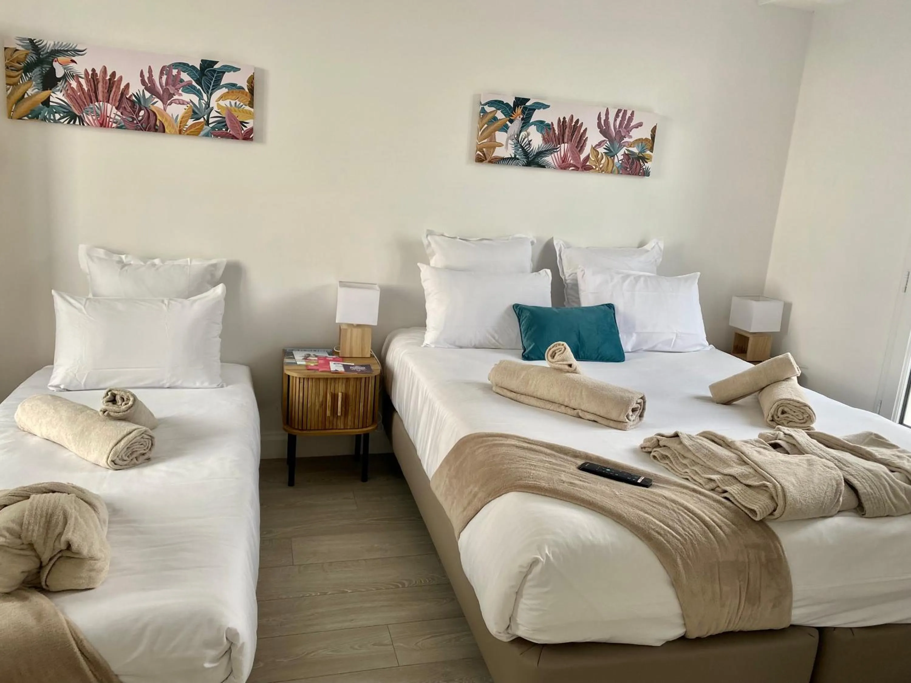 Photo of the whole room, Bed in Le Castel Cabourg hôtel & SPA- Restaurant La Calypso