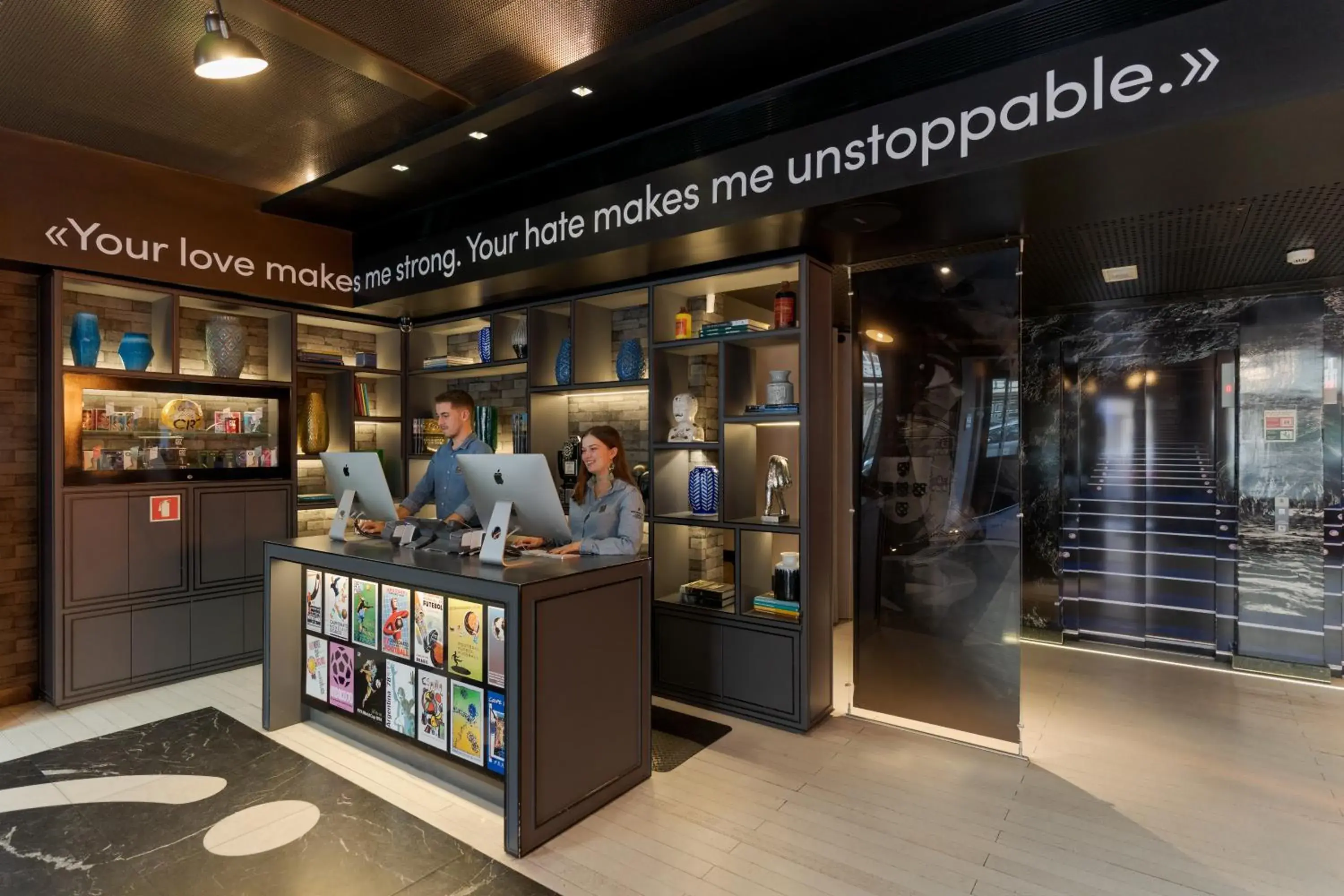 Lobby or reception in Pestana CR7 Lisboa Lobby or reception in Pestana CR7 Lisboa