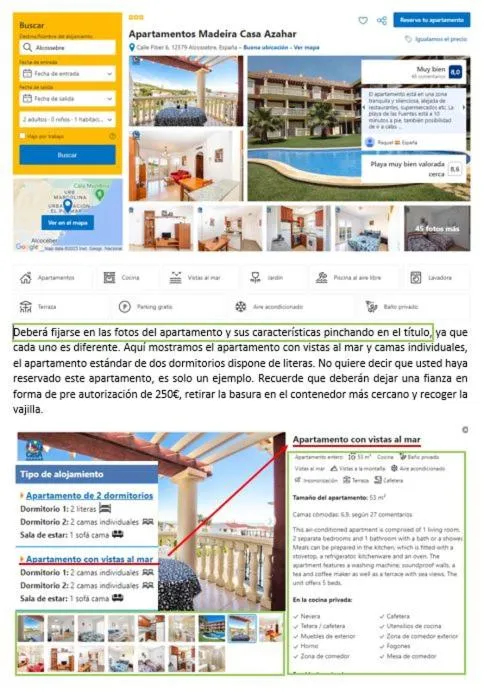 Text overlay in Apartamentos Madeira Casa Azahar