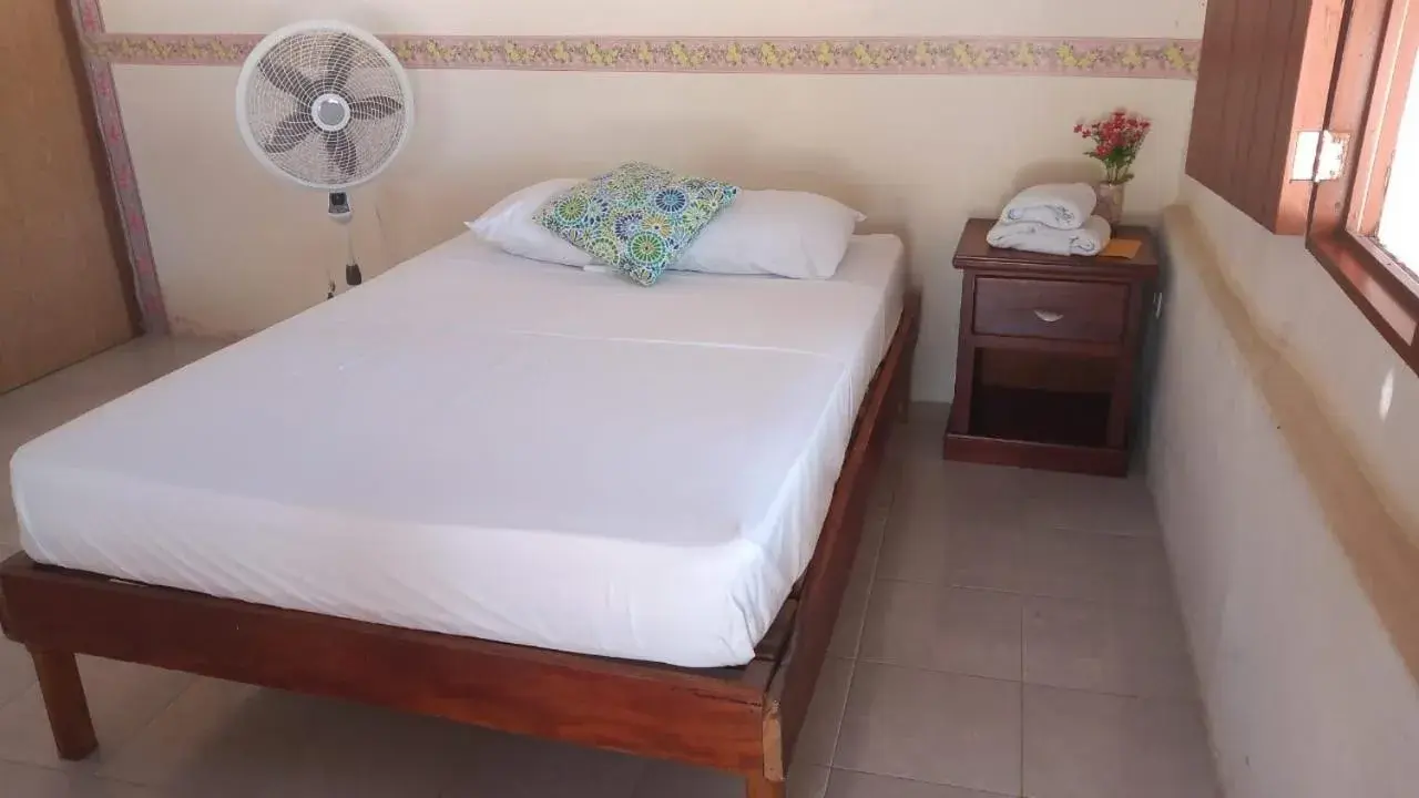 Bed in Cabañas El Cuyo Bed in Cabañas El Cuyo