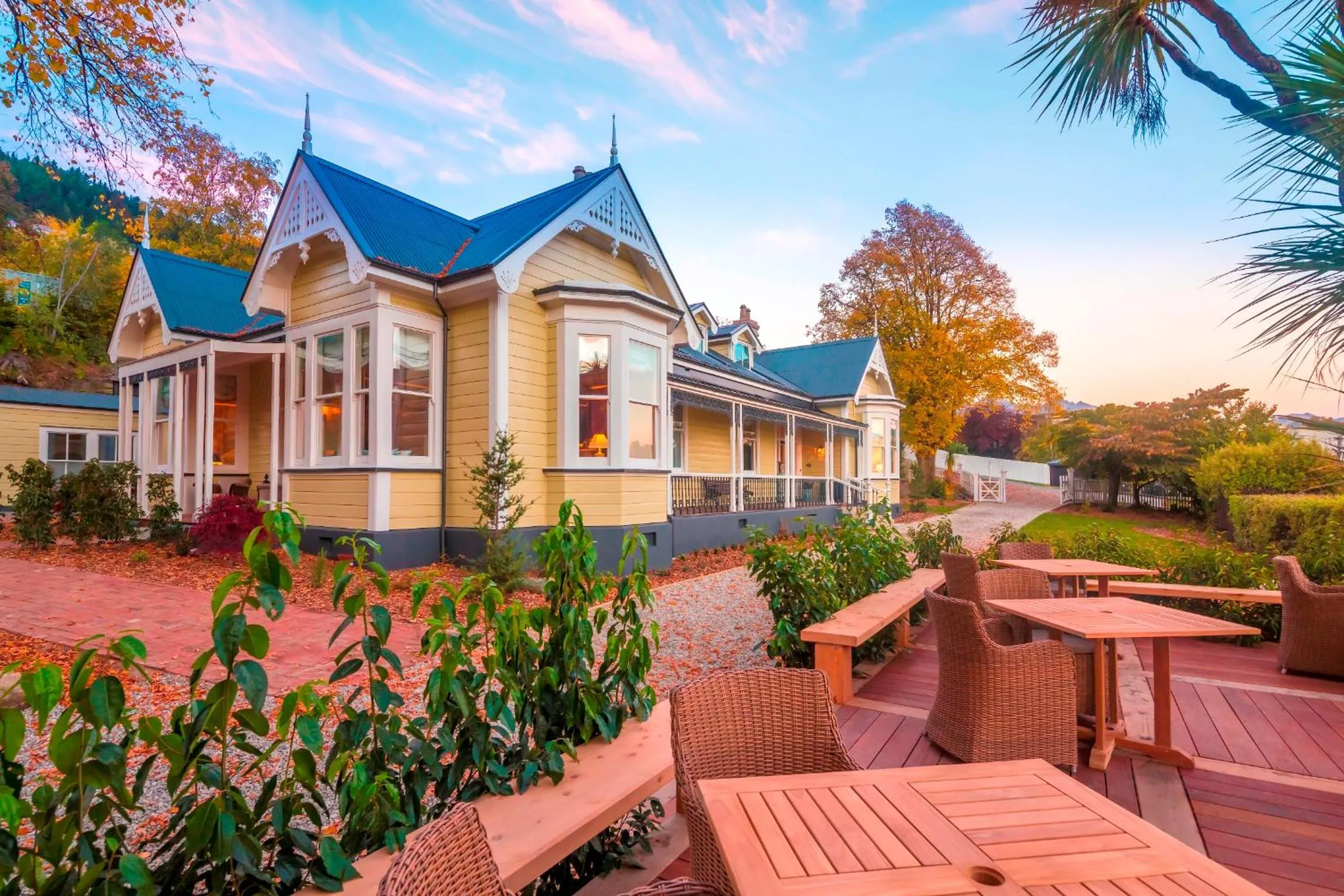 Garden in Hulbert House Luxury Boutique Lodge Queenstown
