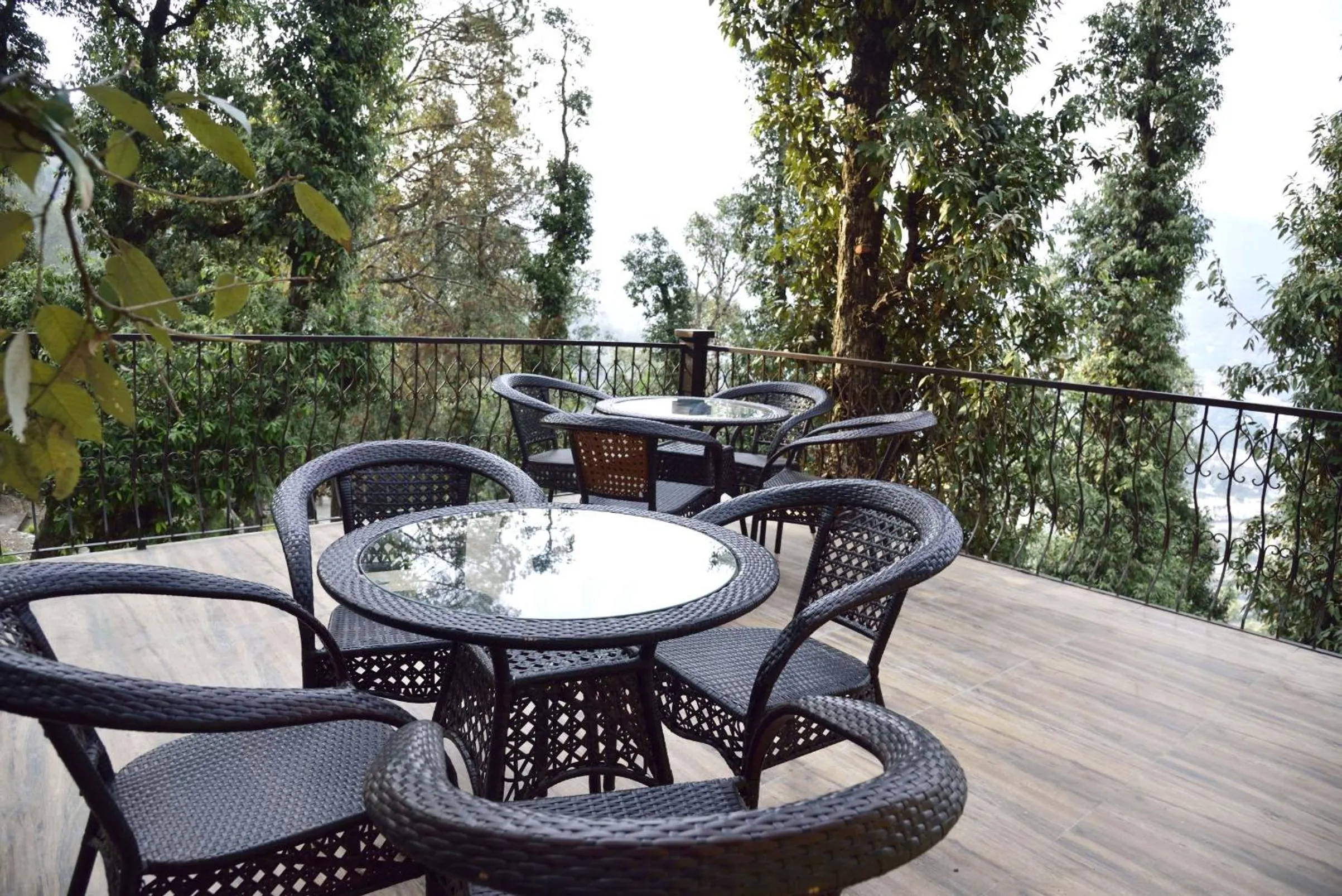 Seating area in The Fern Hillside Resort Bhimtal