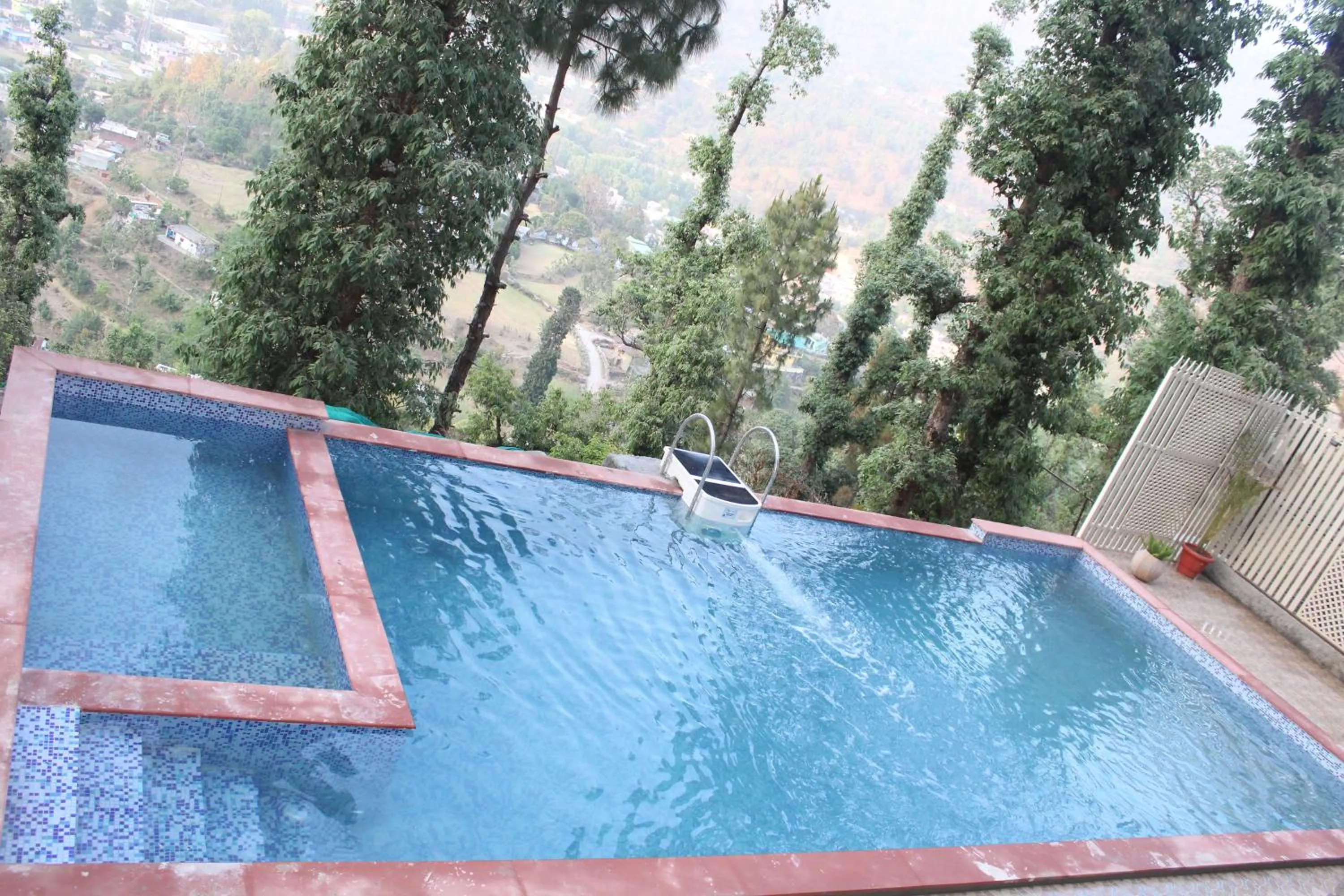 Pool view in The Fern Hillside Resort Bhimtal