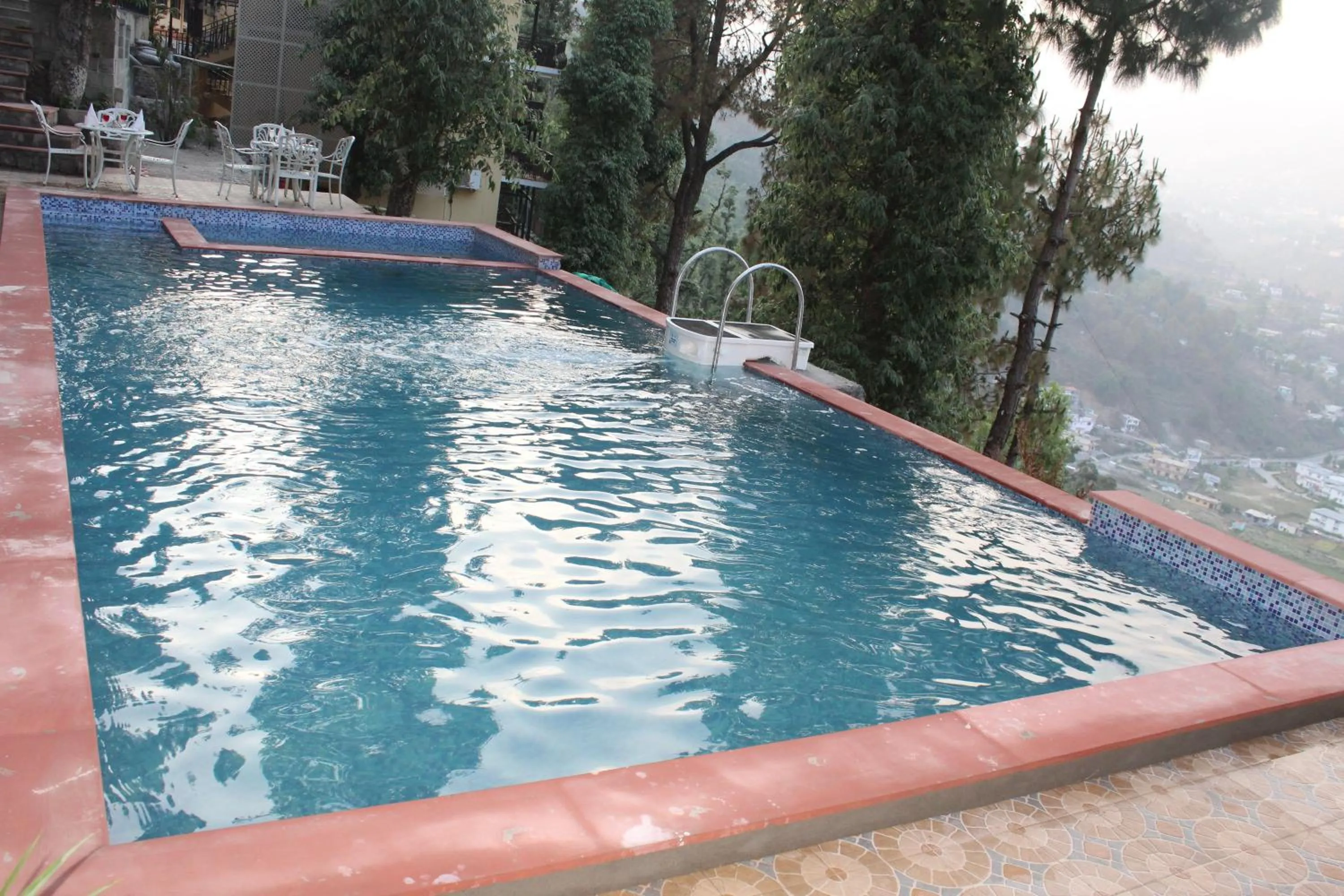 Pool view in The Fern Hillside Resort Bhimtal