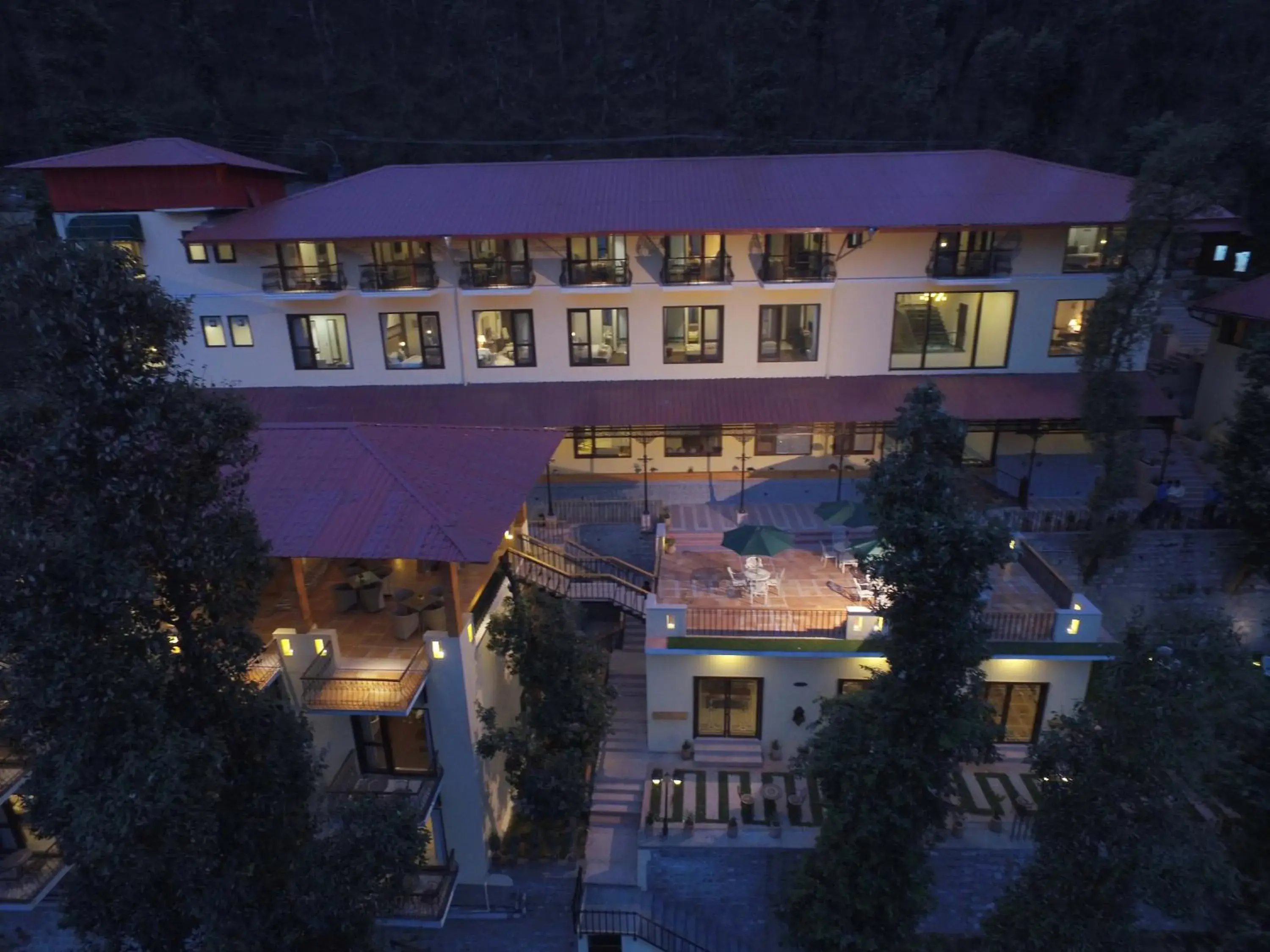 Bird's eye view in The Fern Hillside Resort Bhimtal Bird's eye view in The Fern Hillside Resort Bhimtal