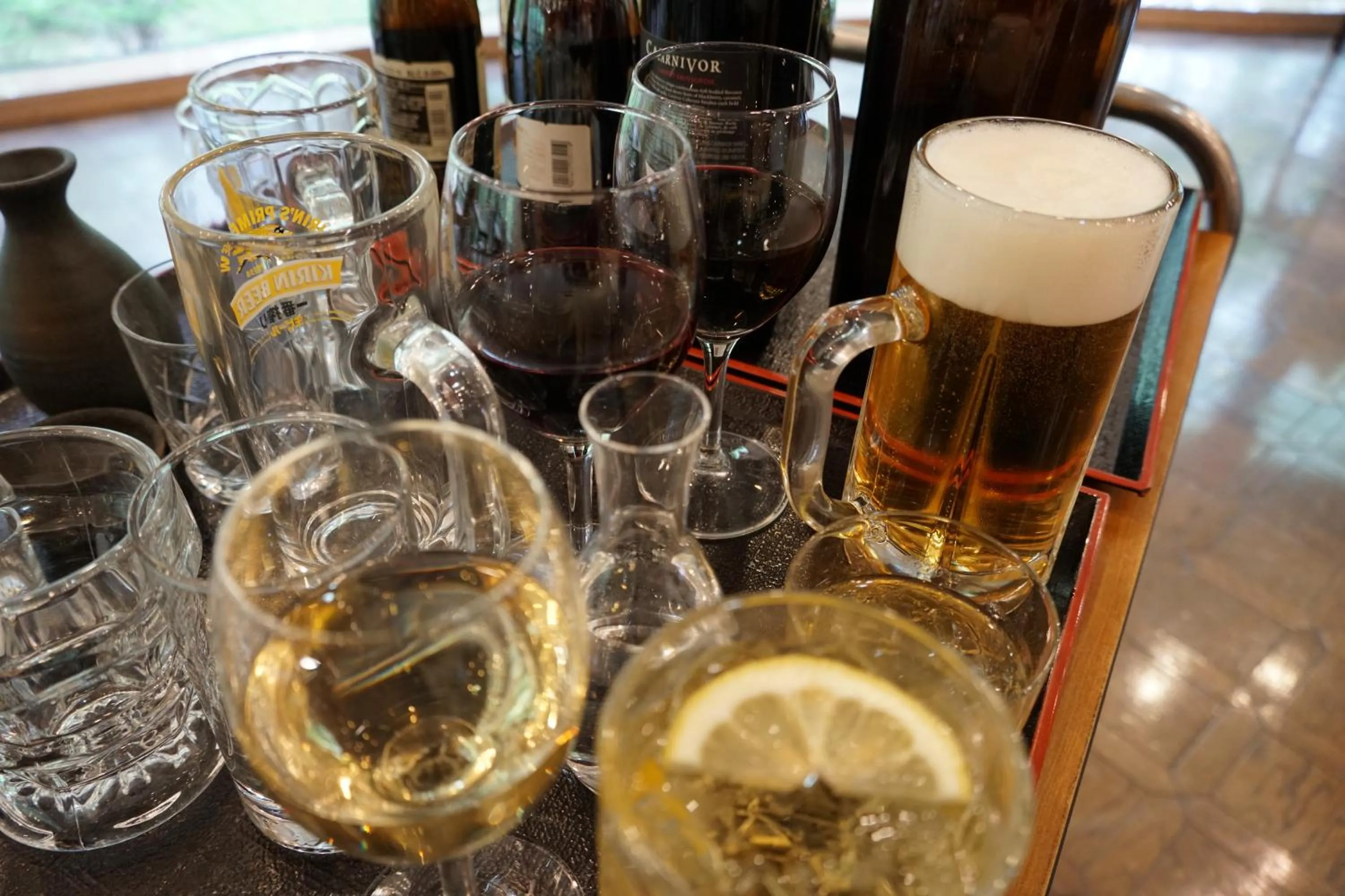 Alcoholic drinks in Blancvert Nasu Onsen Hotel