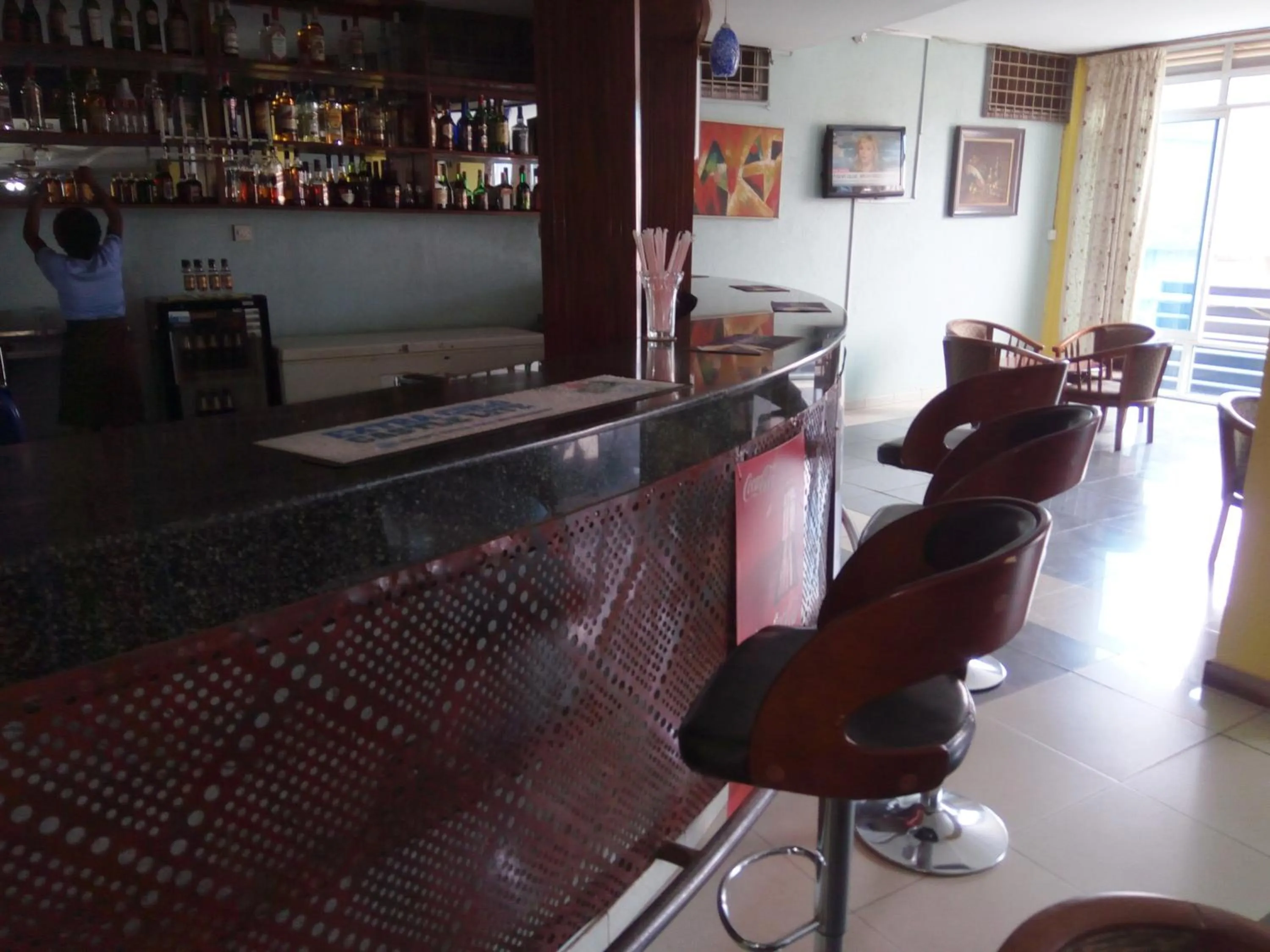 Lounge or bar in Aponye Hotel Kampala