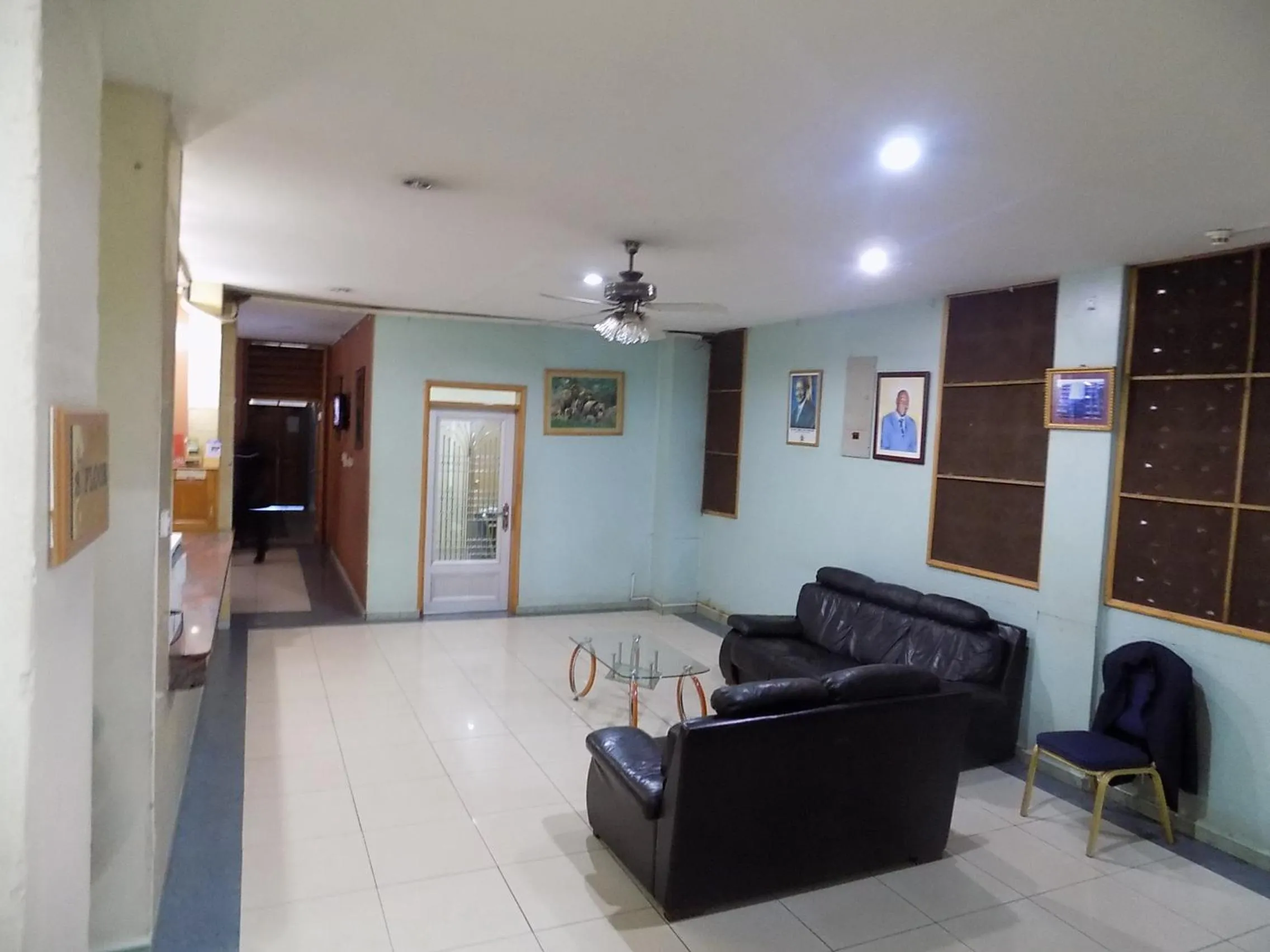 Lobby or reception in Aponye Hotel Kampala